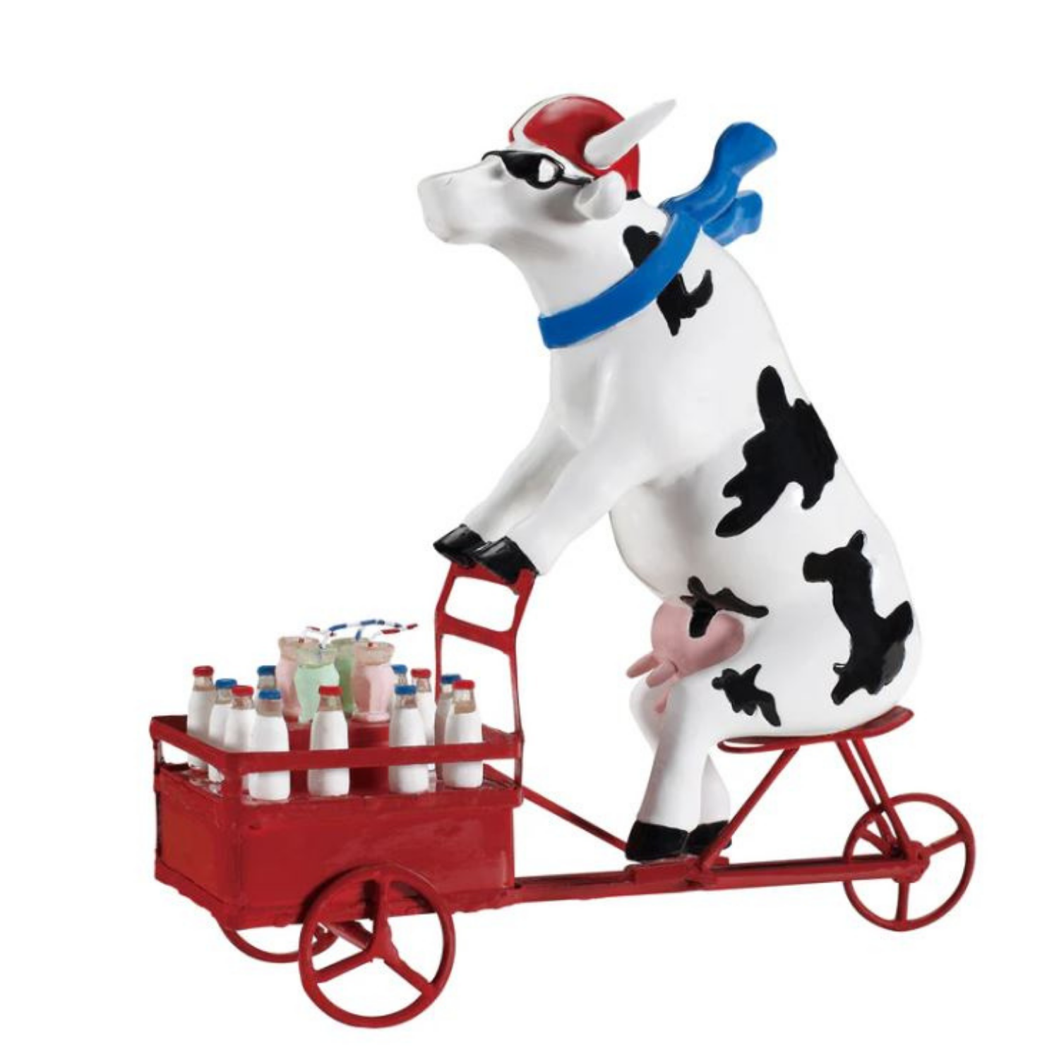 Lait Triporteur - Handmade Cow Figure