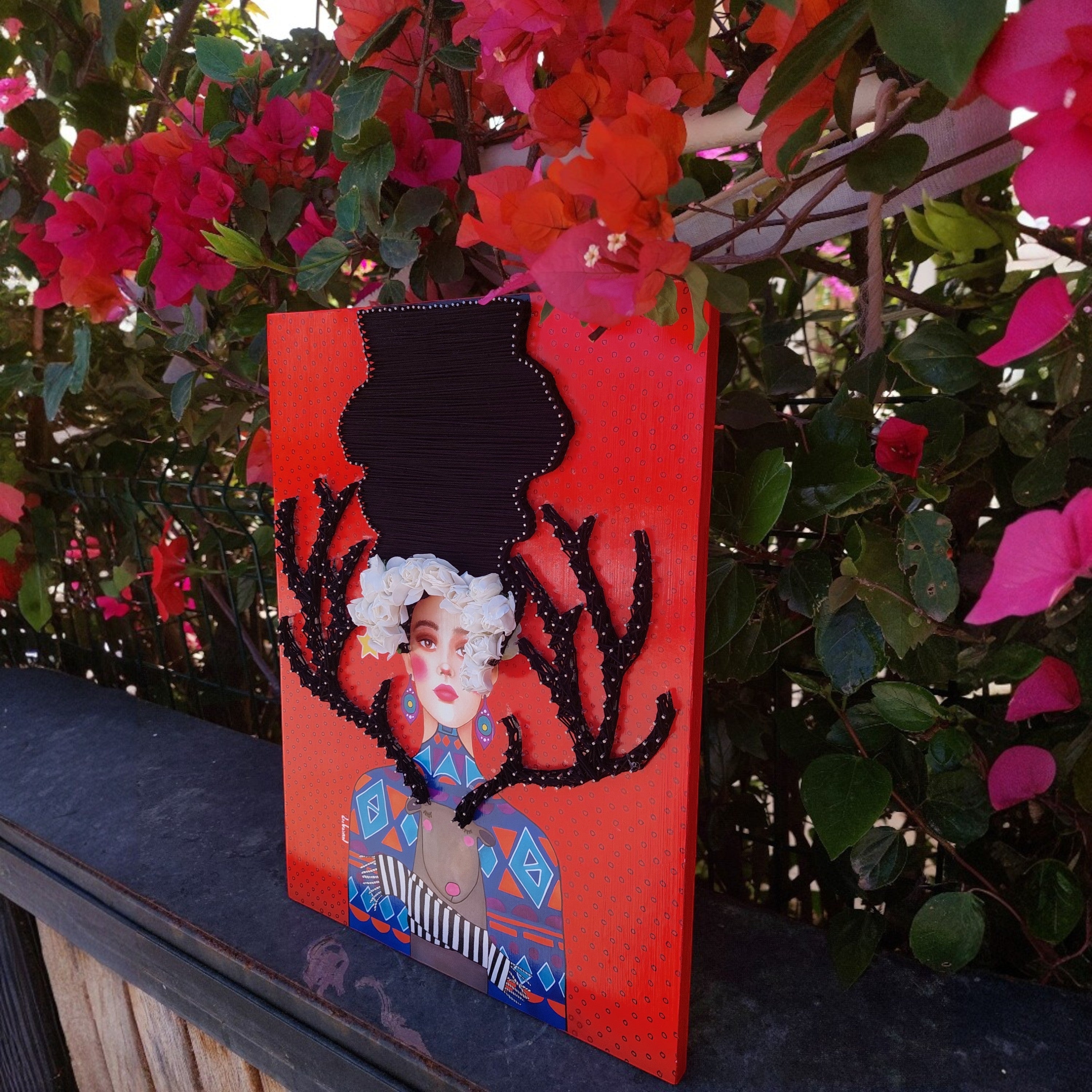 String Art Painting - The beautiful lie