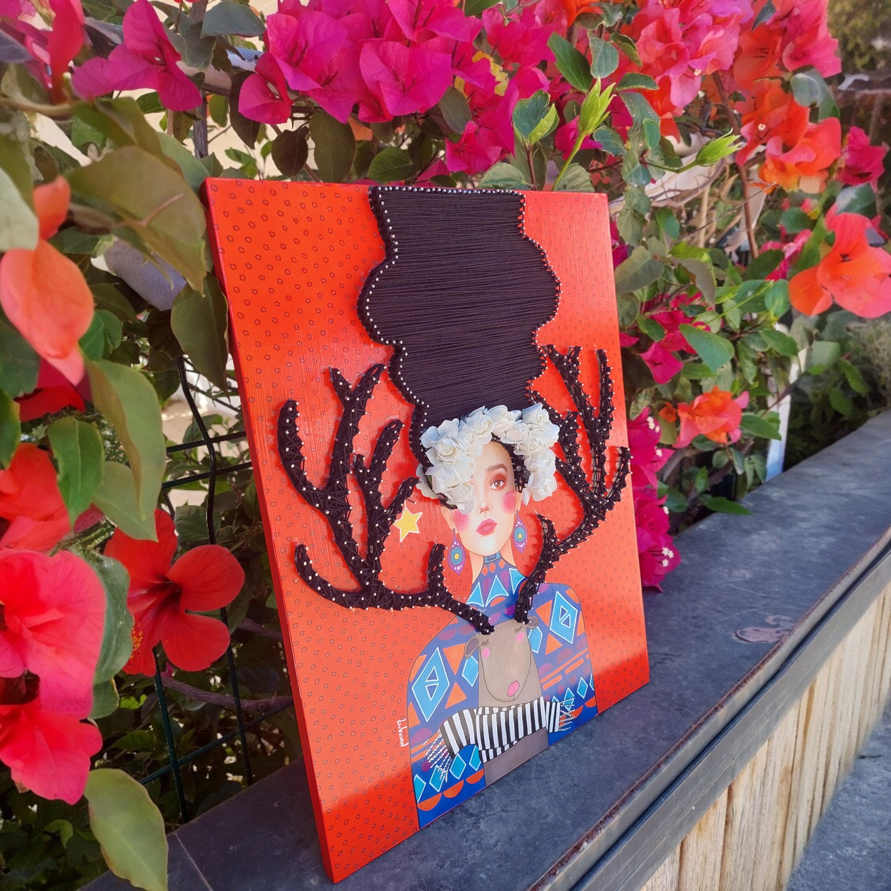 String Art Painting - The beautiful lie