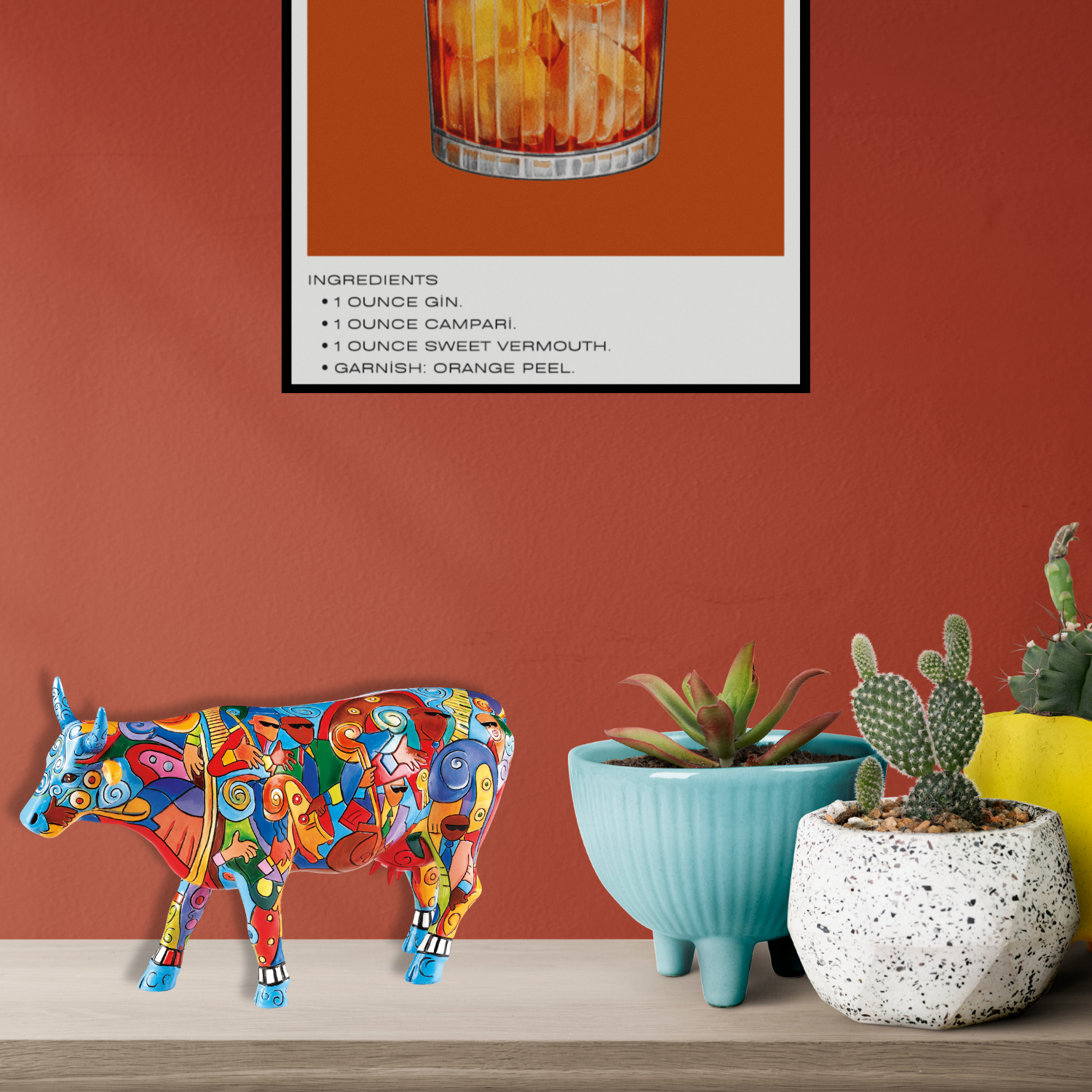 Music-Cow Extravaganza - Handmade Cow Figure