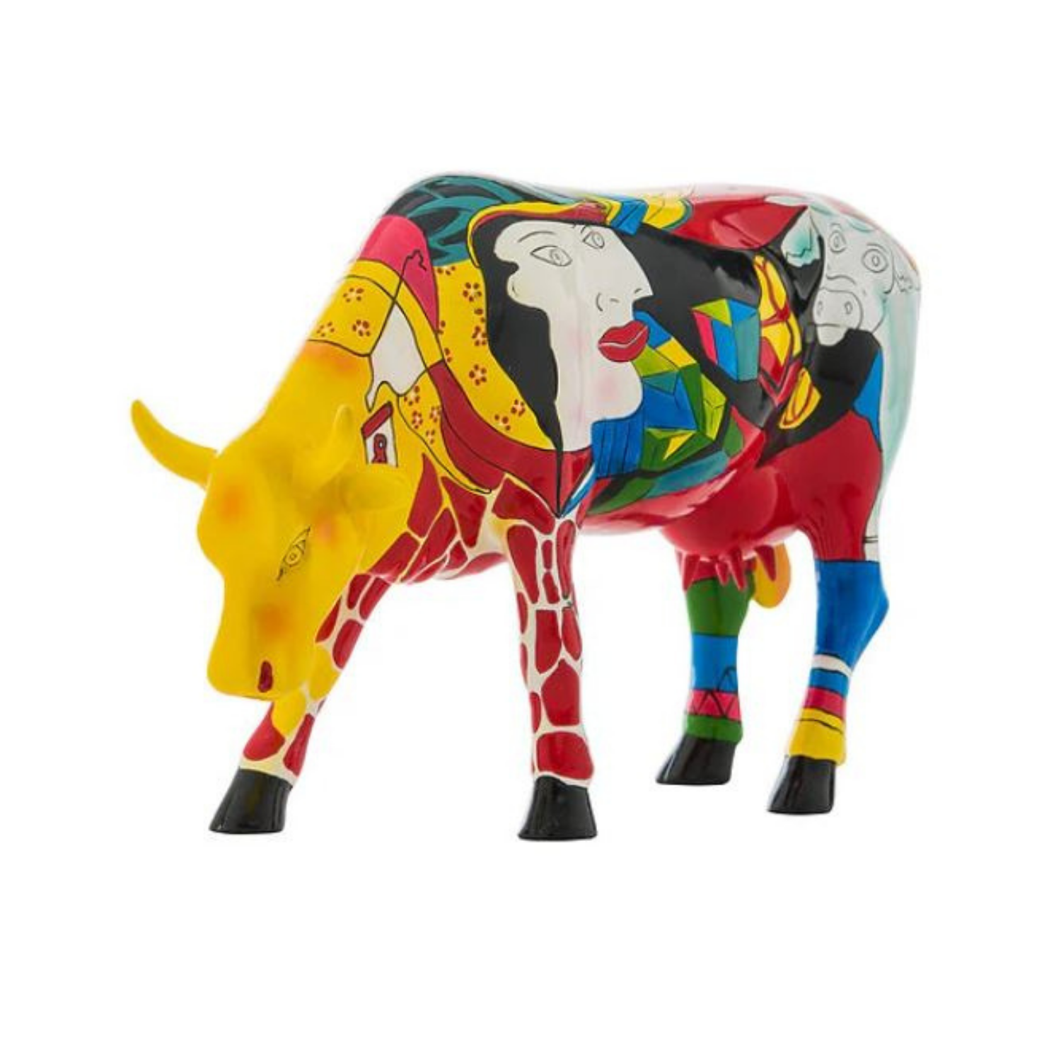 Picowso's African Period - Handmade Cow Figure