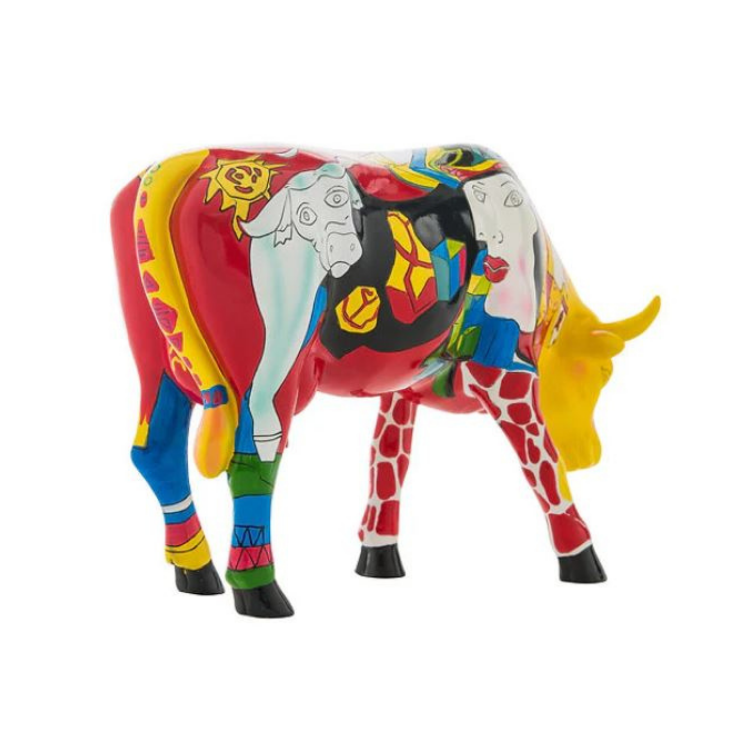 Picowso's African Period - Handmade Cow Figure