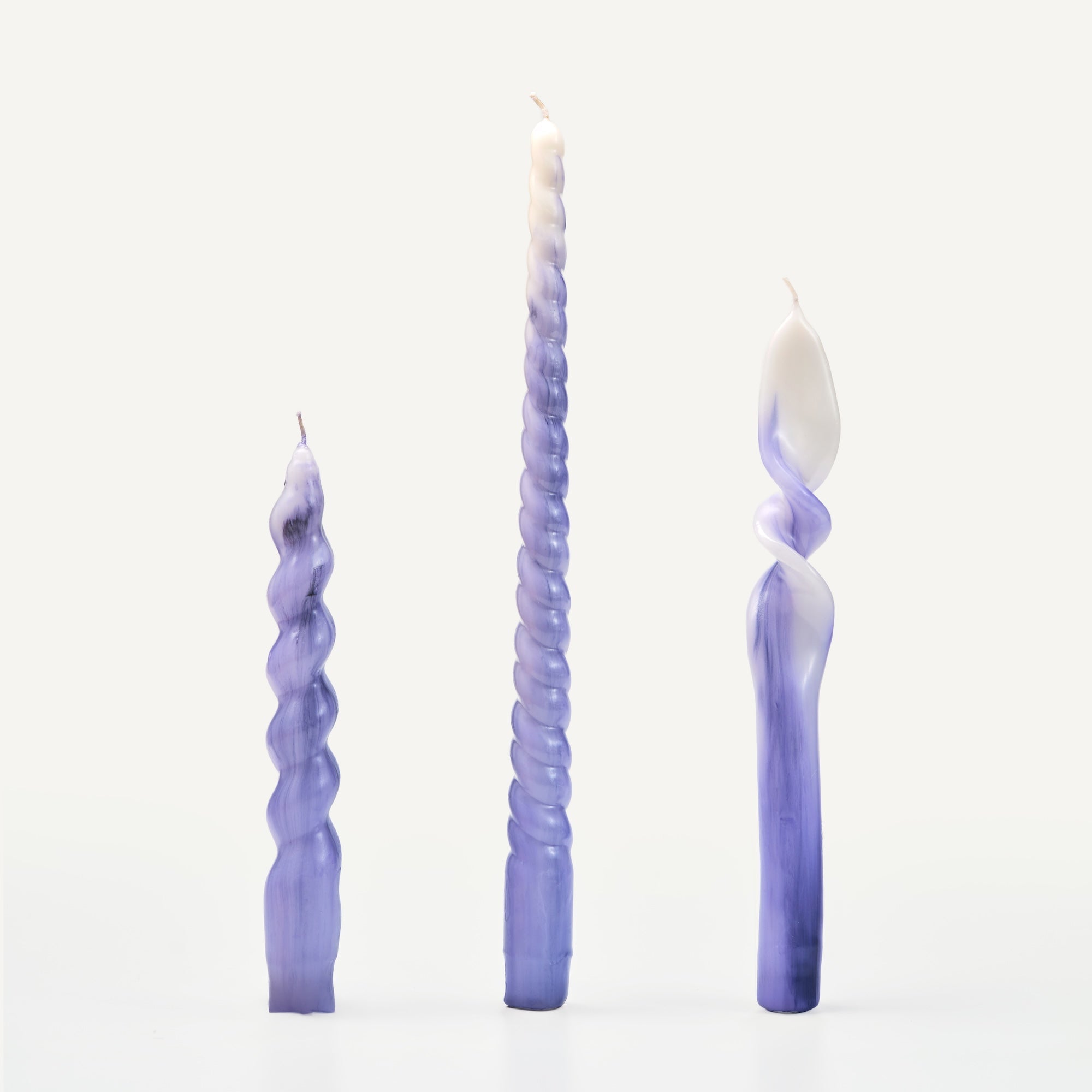 Ebruli 3'Lü Burgu Set Mum