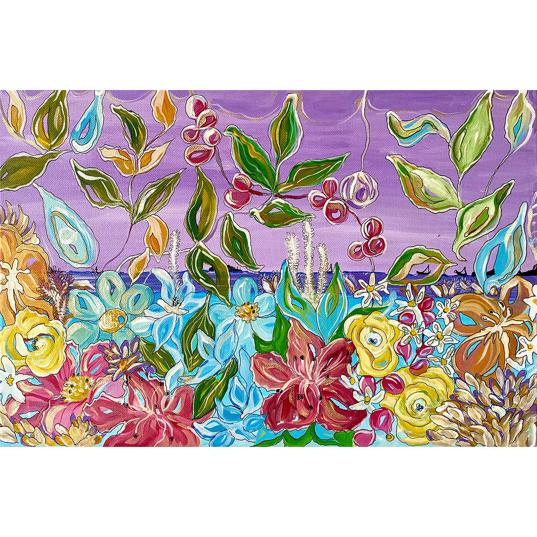 Kitsch Garden Painting