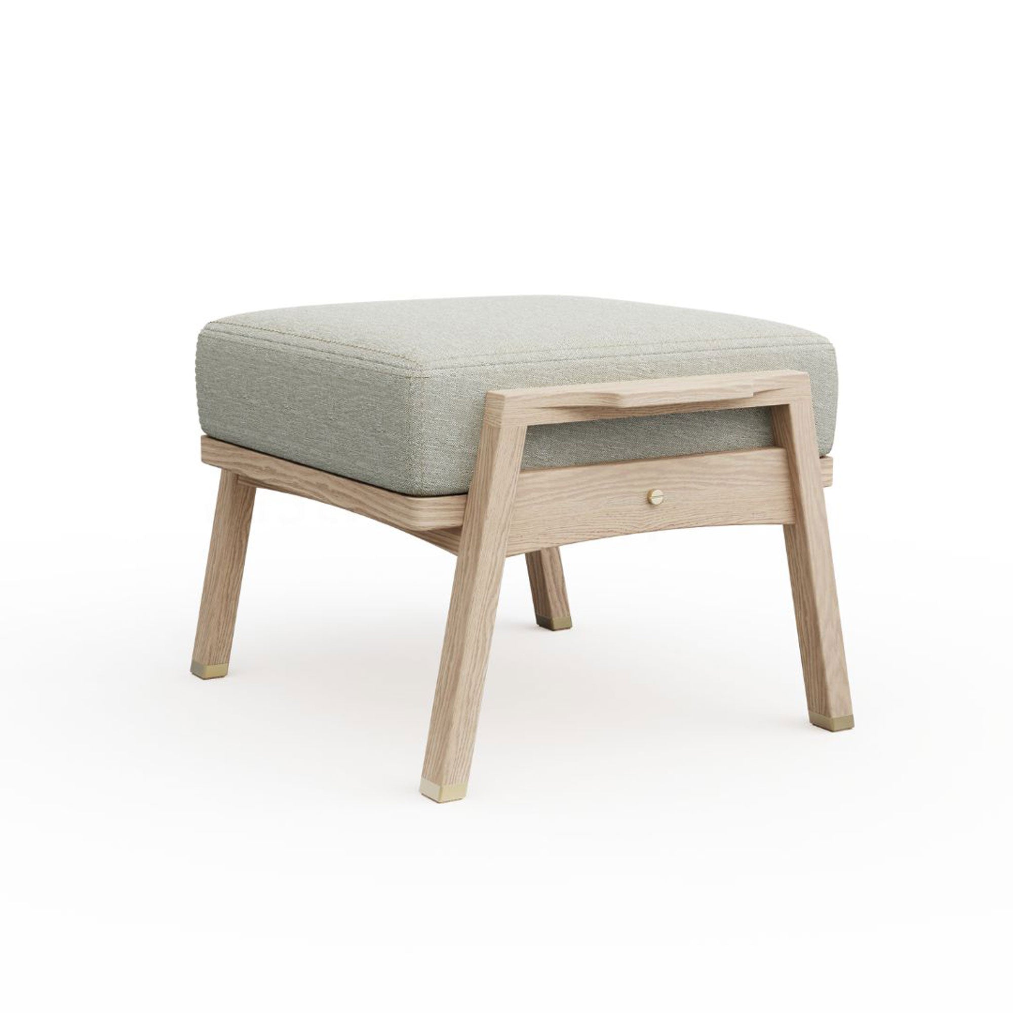 Ahşap Ayak Uzatma Pufu - Akita Serisi, Meşe