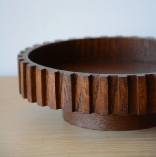 Ahşap Dönen Servis Tepsisi - Docia Serisi