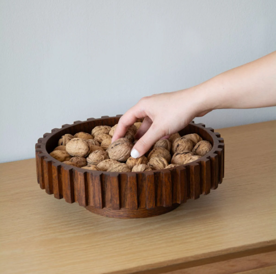 Ahşap Dönen Servis Tepsisi - Docia Serisi