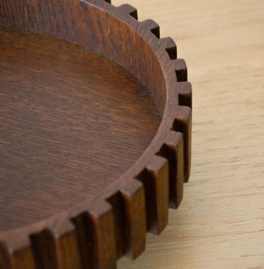 Ahşap Dönen Servis Tepsisi - Docia Serisi