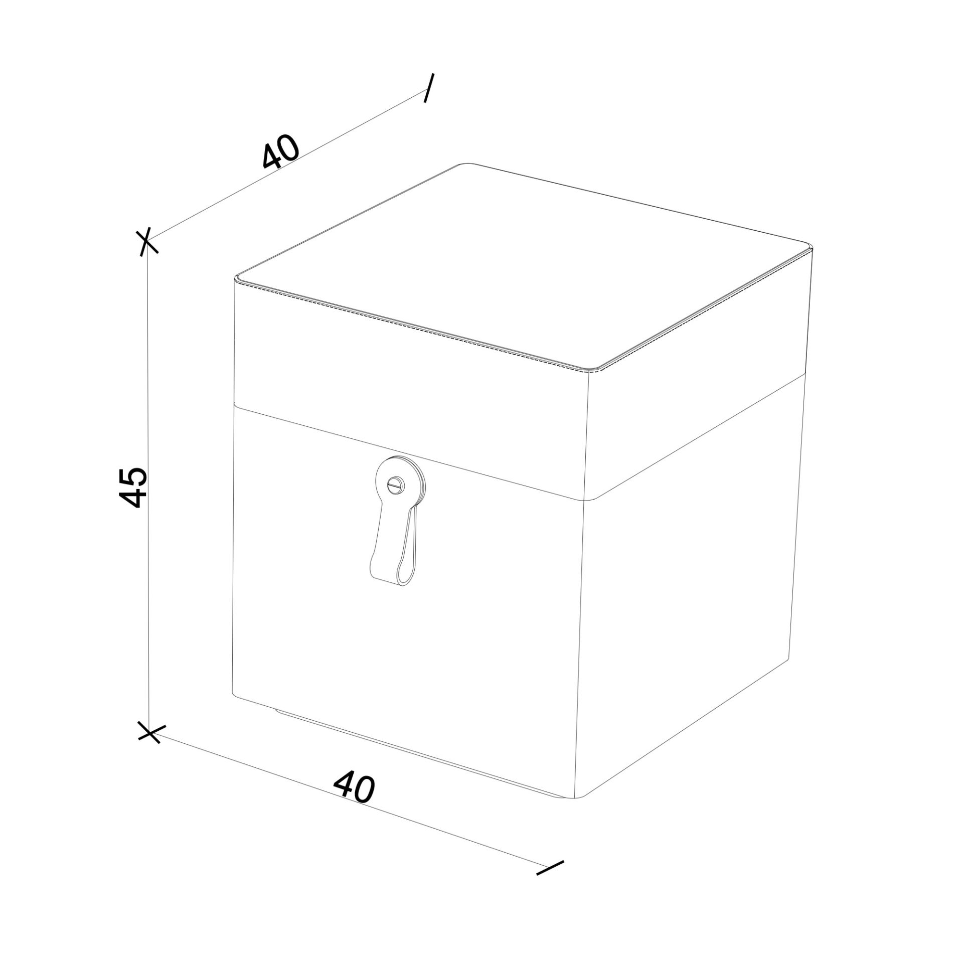 Ahşap Puf - Salon Trio, Meşe