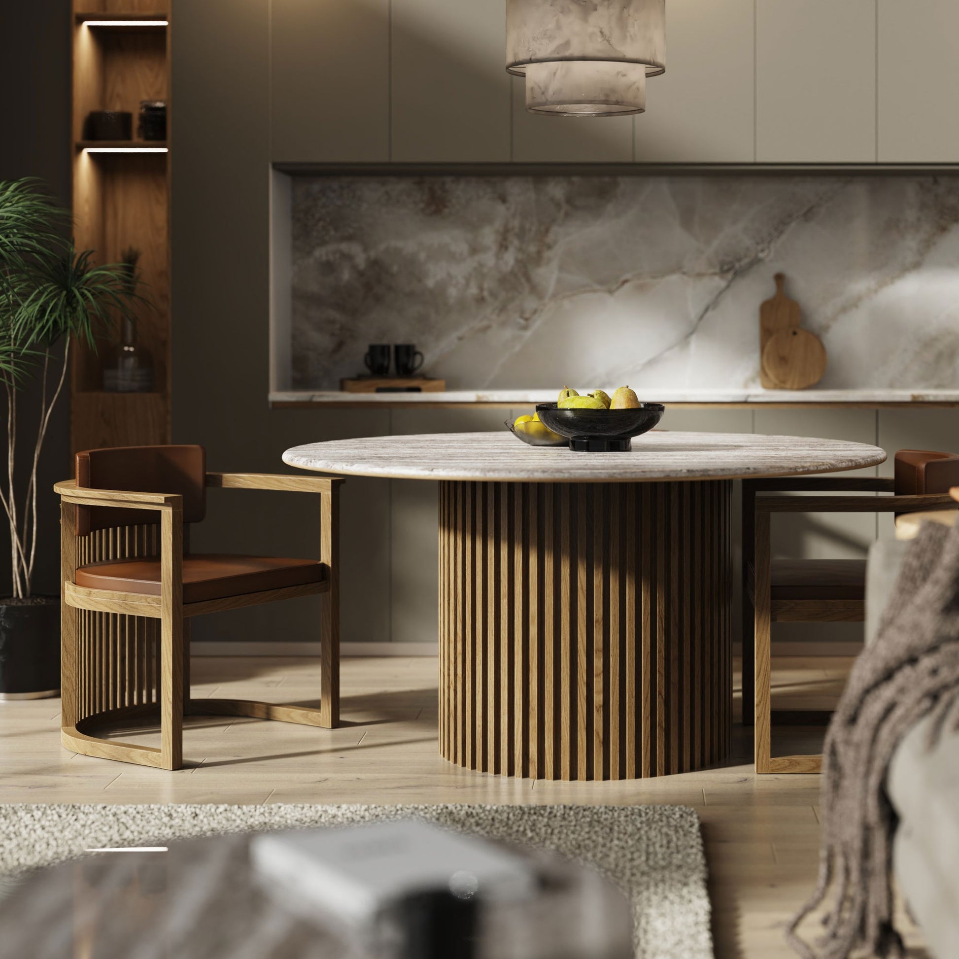 Ahşap Sandalye - Docia Serisi, Çıtalı