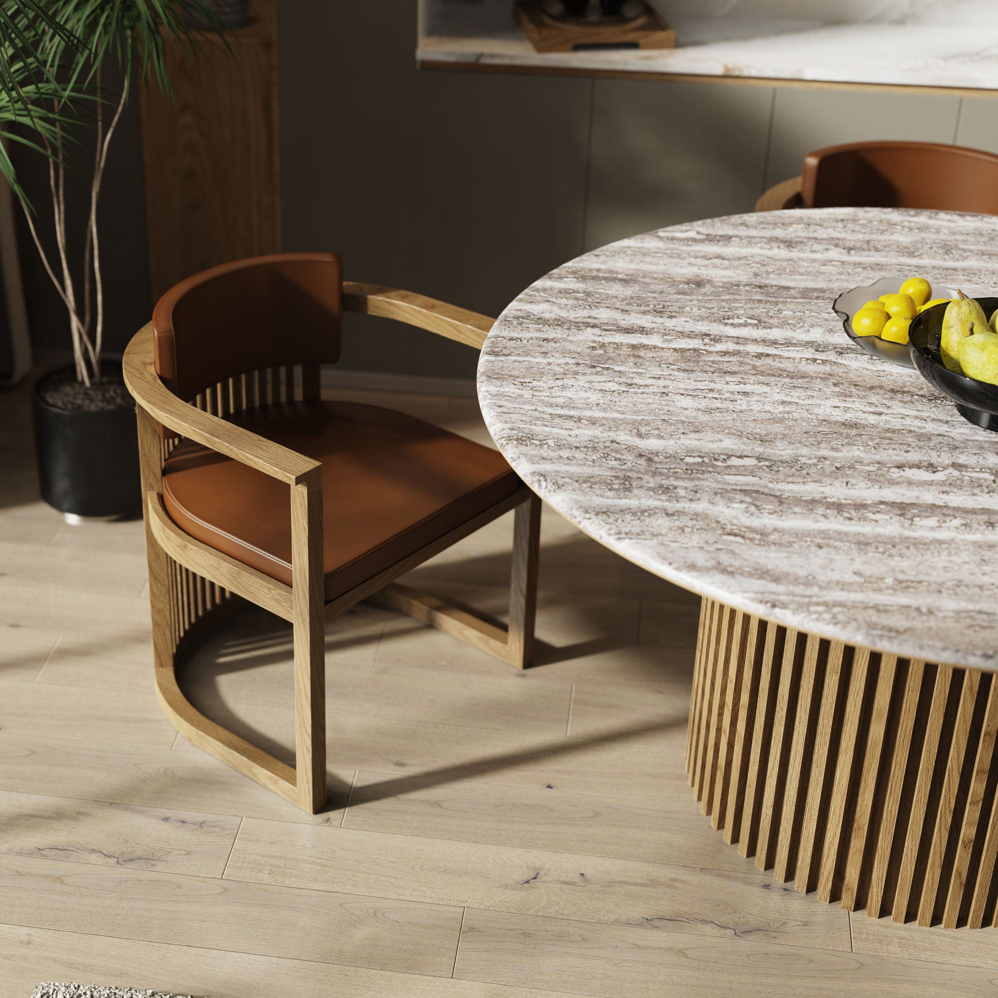 Ahşap Sandalye - Docia Serisi, Çıtalı