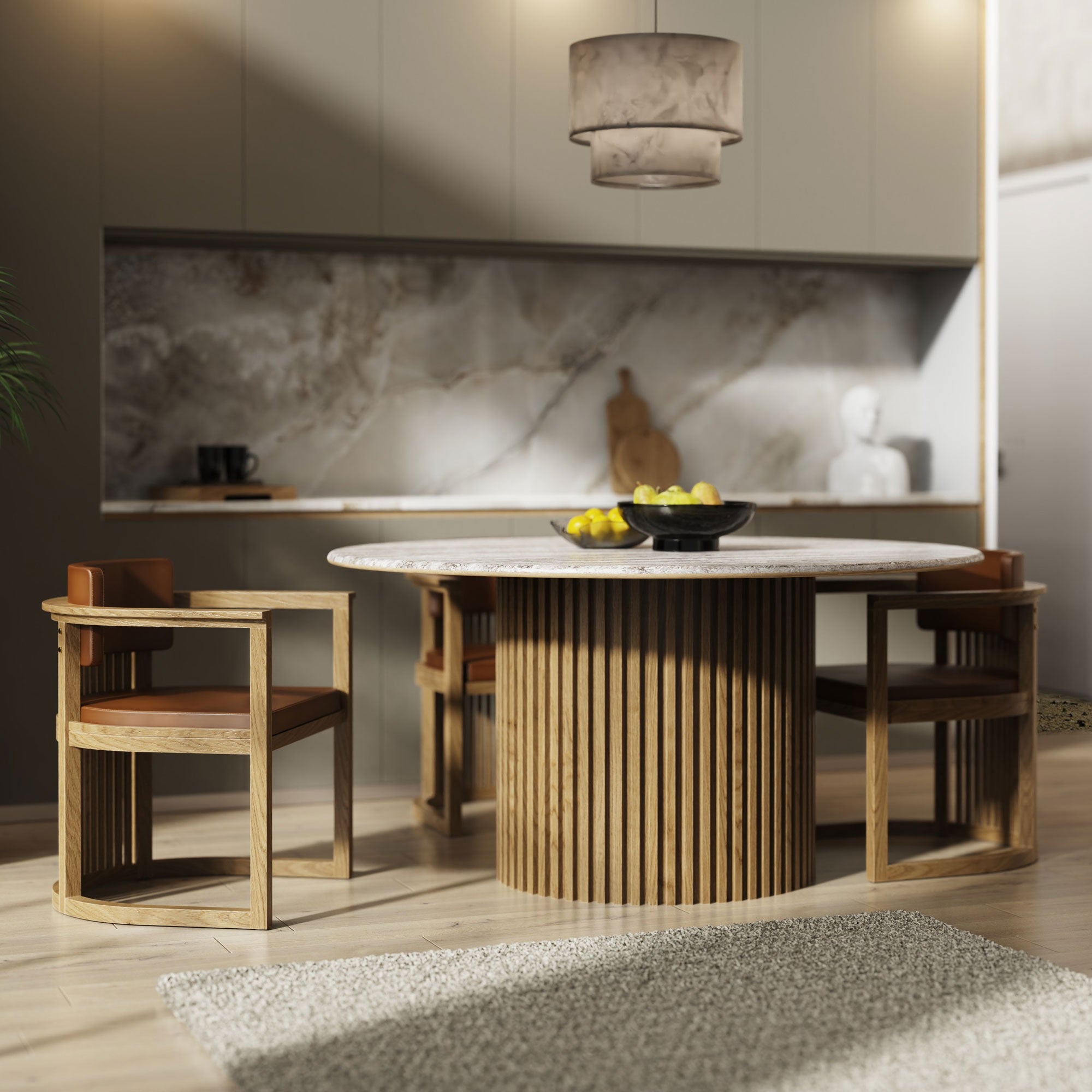 Ahşap Sandalye - Docia Serisi, Çıtalı