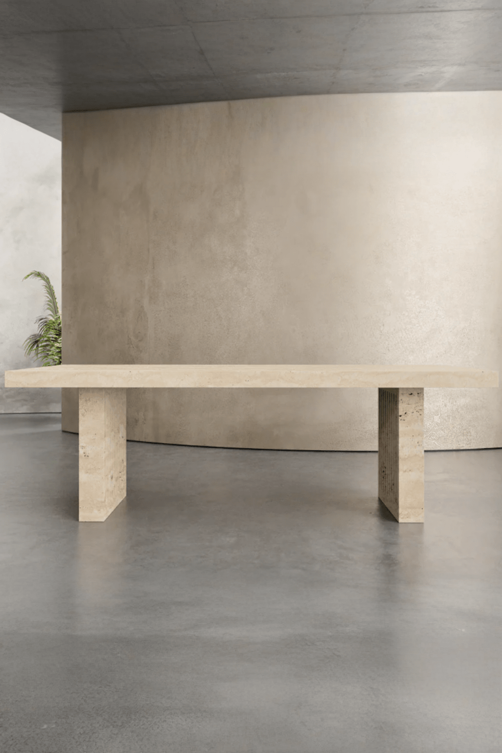 Artemis- Mermer Ayaklı Yemek Masası