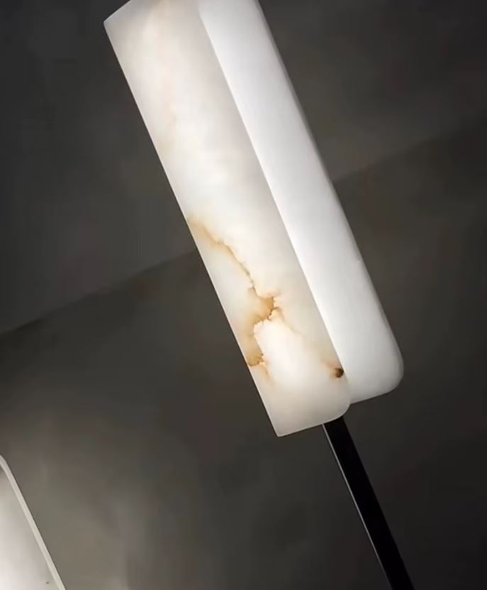 Aura Mermer Led Lambader-Lambader-Tarz Aydınlatma-NowShopFun