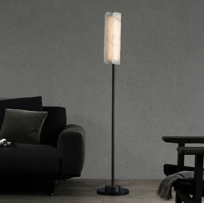 Aura Mermer Led Lambader-Lambader-Tarz Aydınlatma-NowShopFun