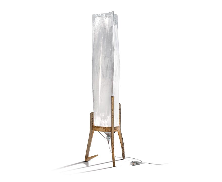 Battista Lambader 1l Beyaz-Fume Ø50x50x160 Cm E27 Led 1x16w