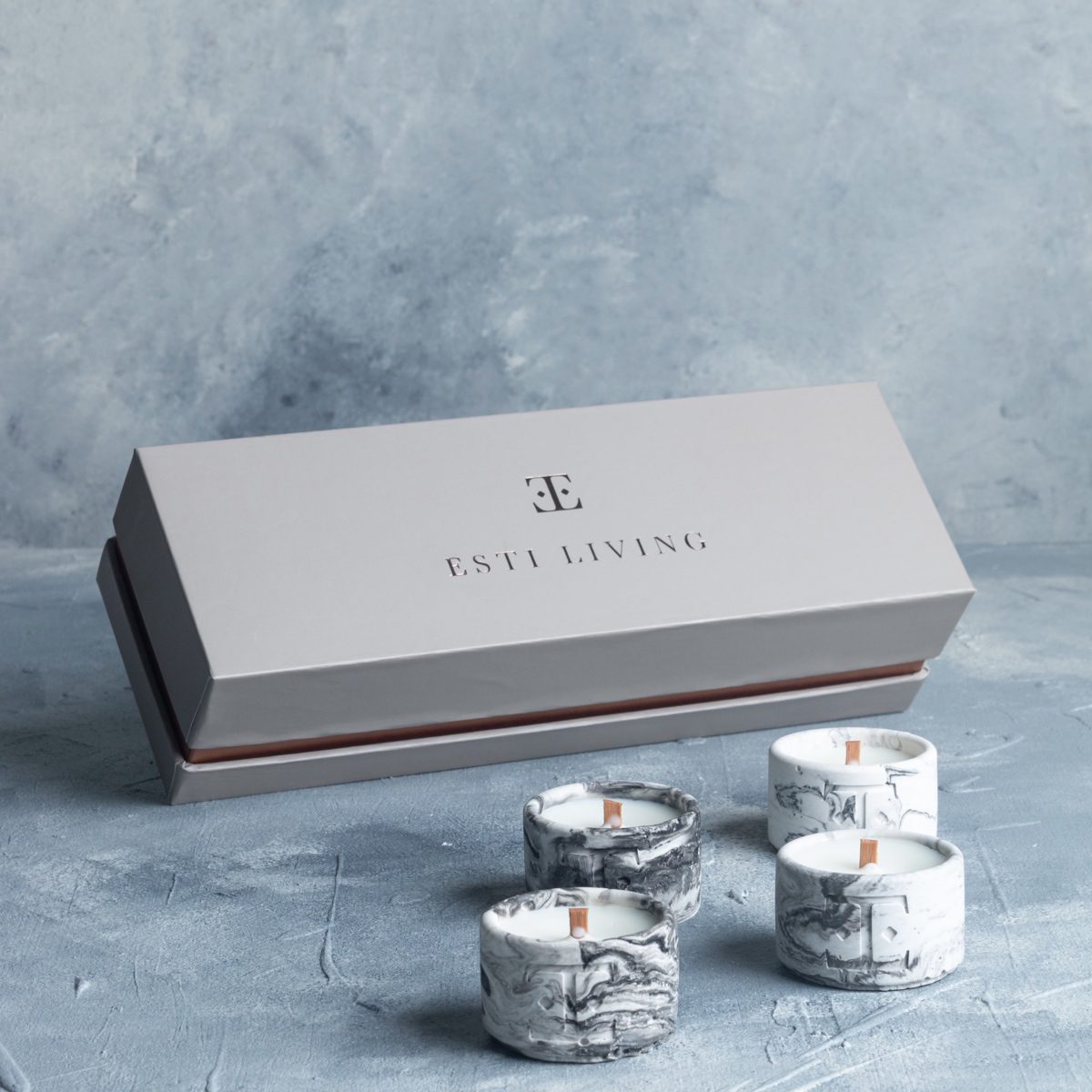 Black Rose Mini 4’Lü Mum Seti