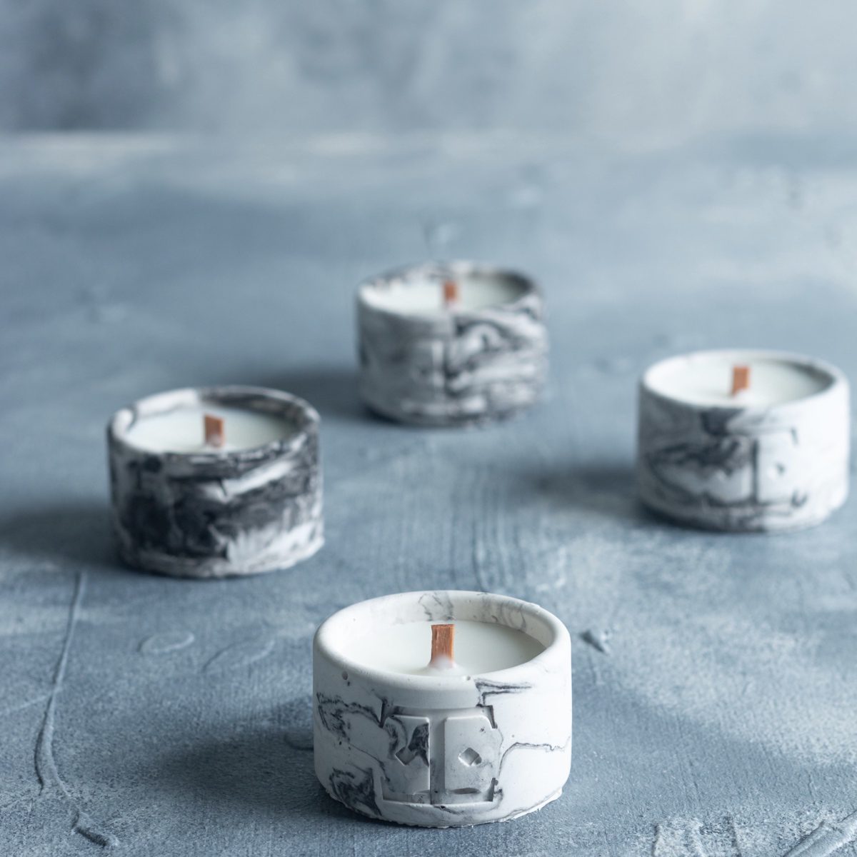 Black Rose Mini 4’Lü Mum Seti