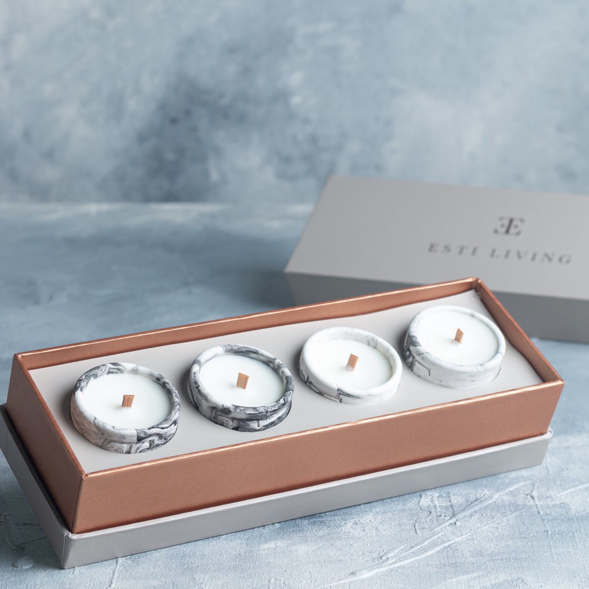 Black Rose Mini 4’Lü Mum Seti