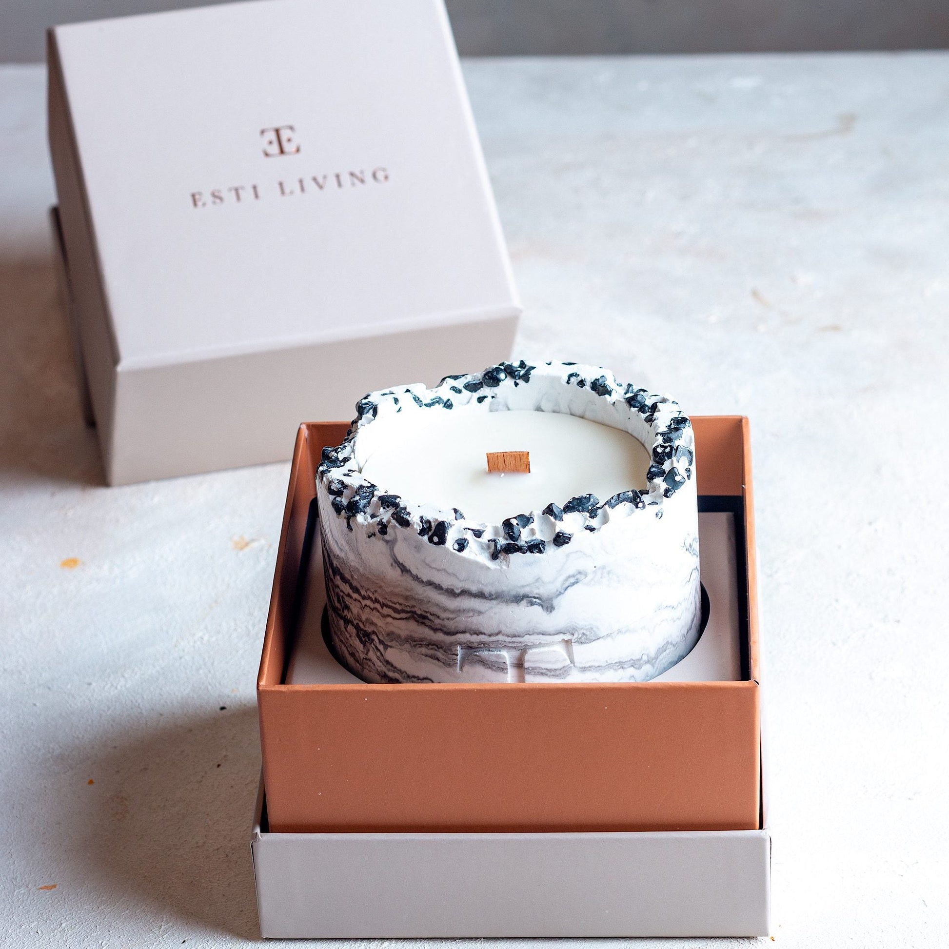 Black Rose Taşlı - Büyük Mum (300 G)