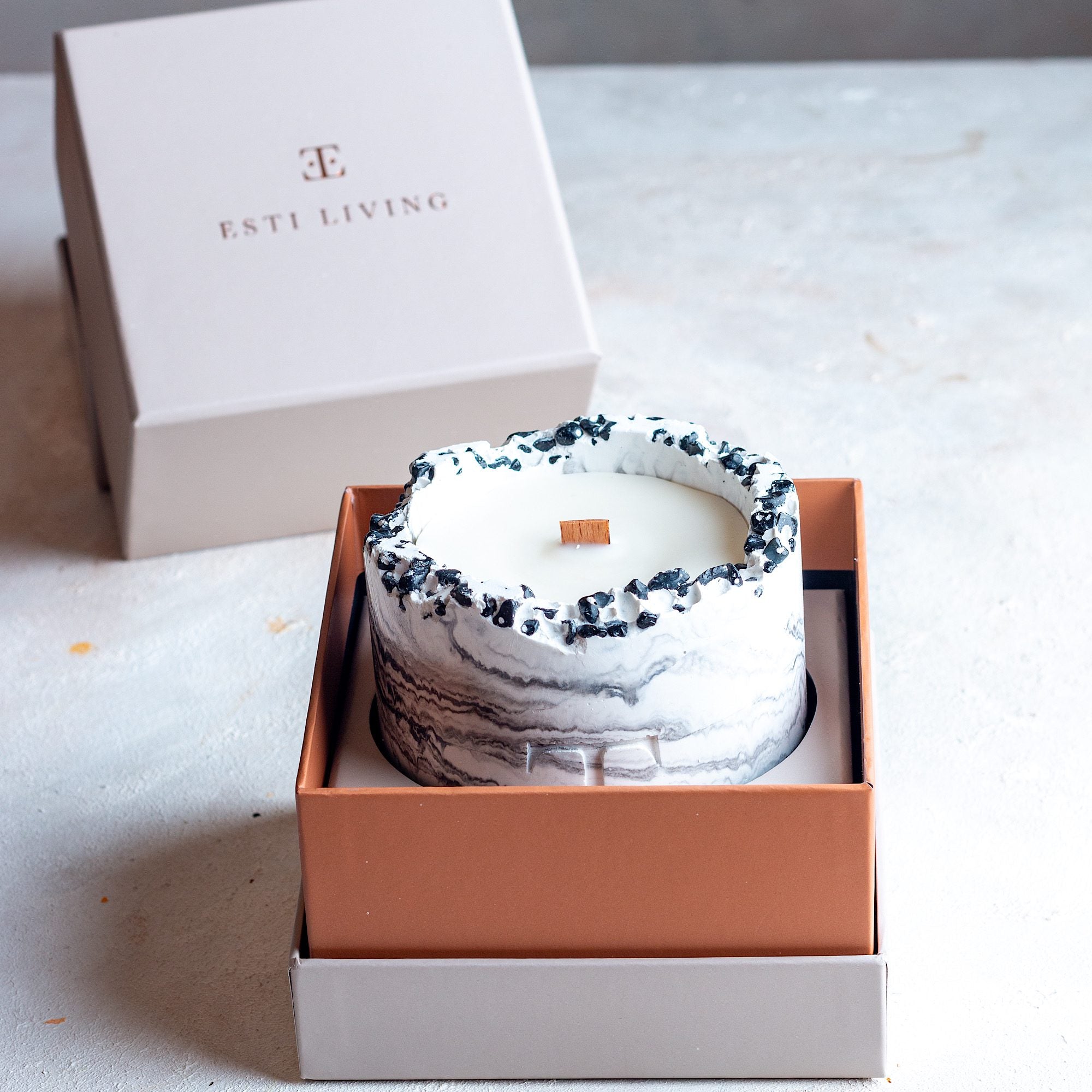 Black Rose Taşlı - Büyük Mum (300 G)