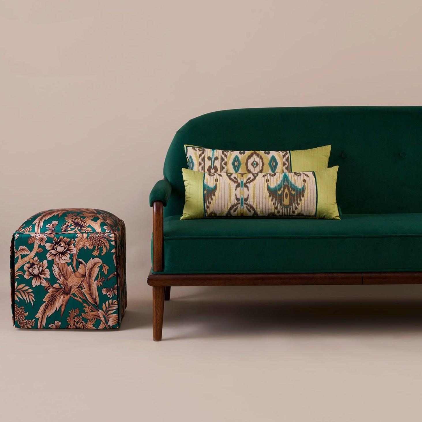 Botanic Yeşil Mdf Puf