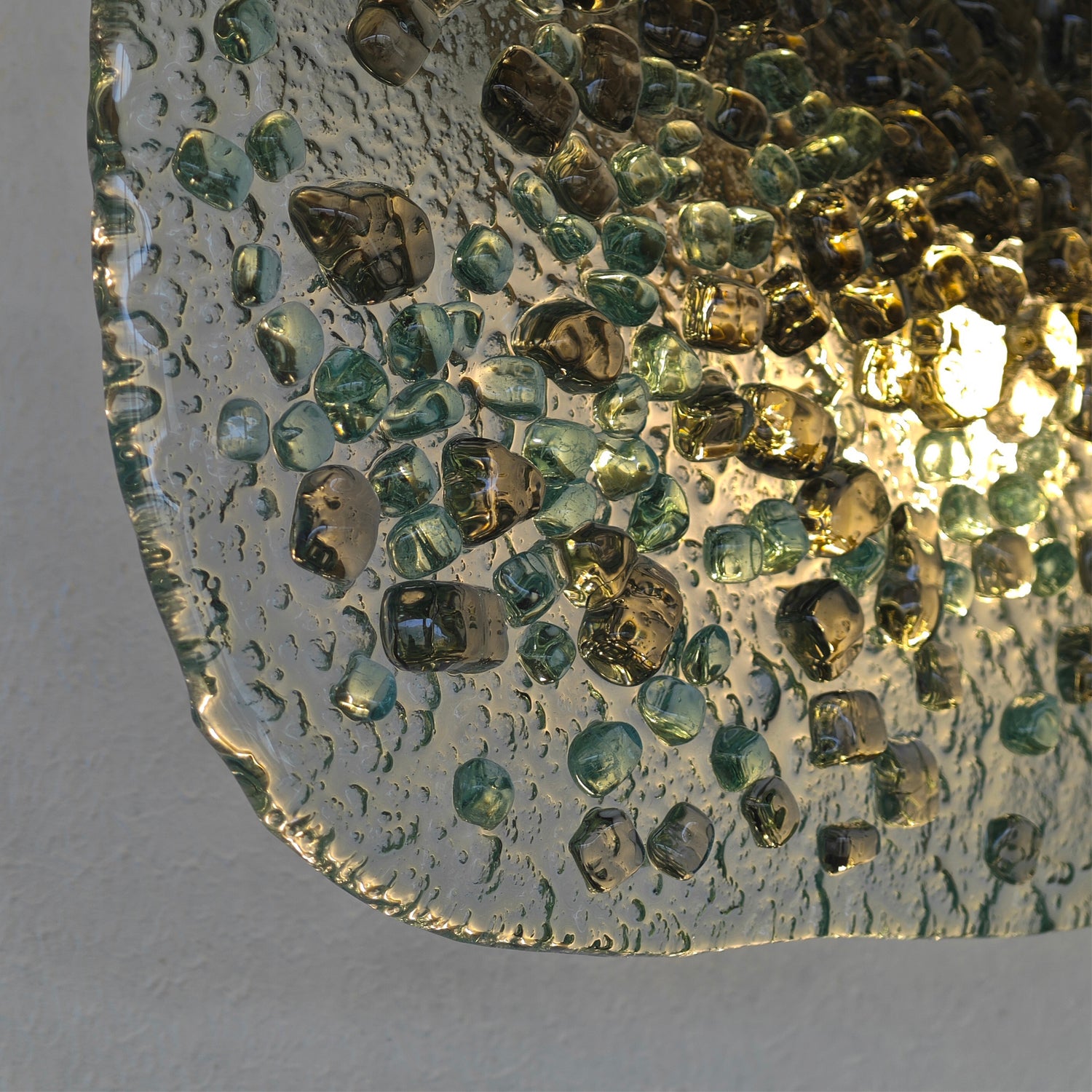 Brera 2 El Yapımı Cam Aplik Yeşil