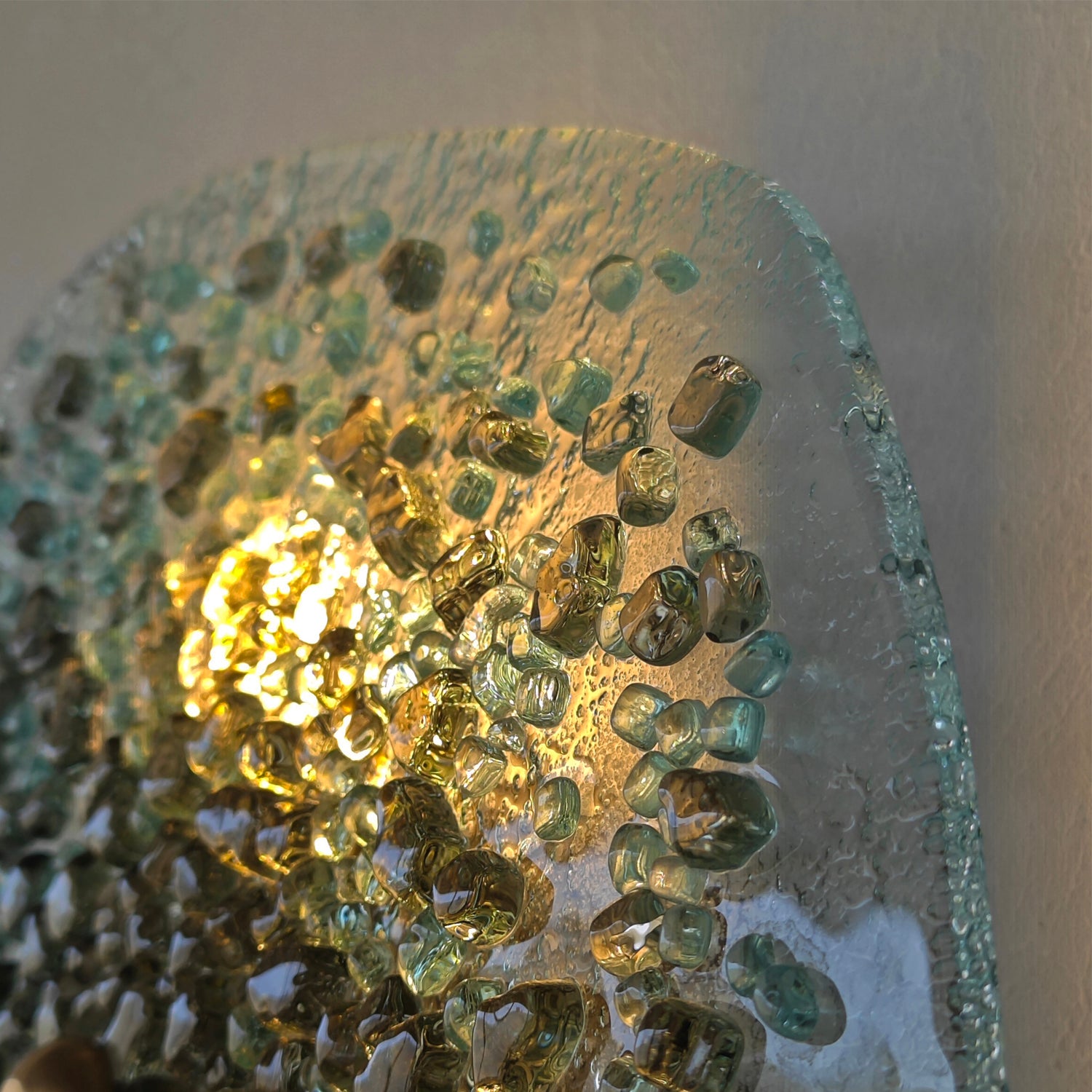 Brera 2 El Yapımı Cam Aplik Yeşil