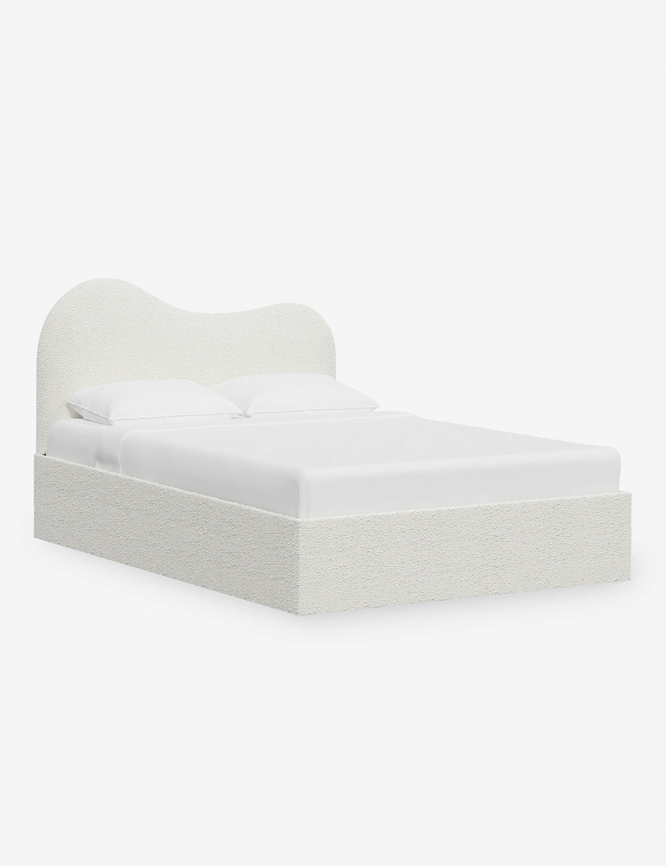 Bukle Kumaş Karyola-Karyola-Semya Home-NowShopFun