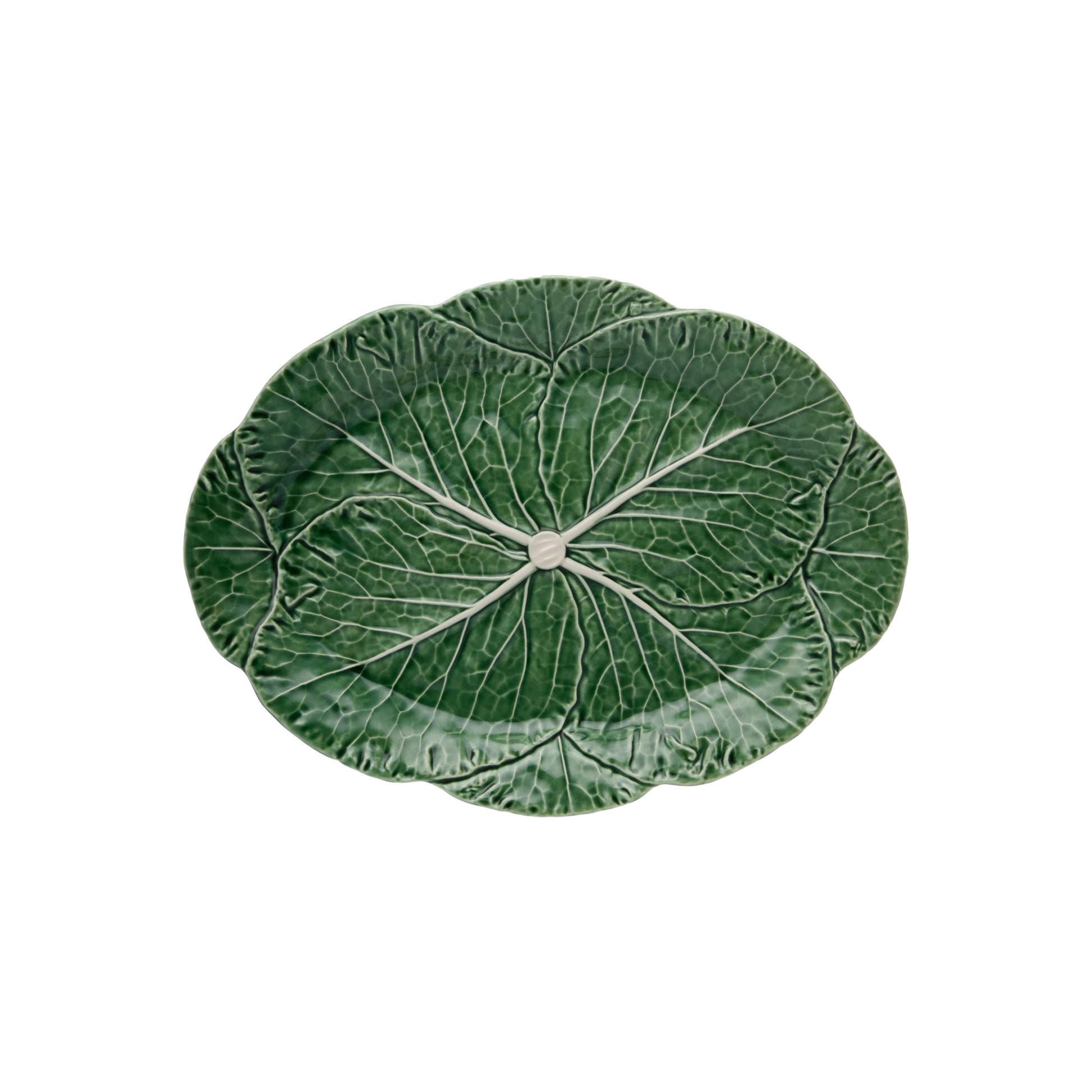Cabbage Yeşil Seramik Servis Tabağı