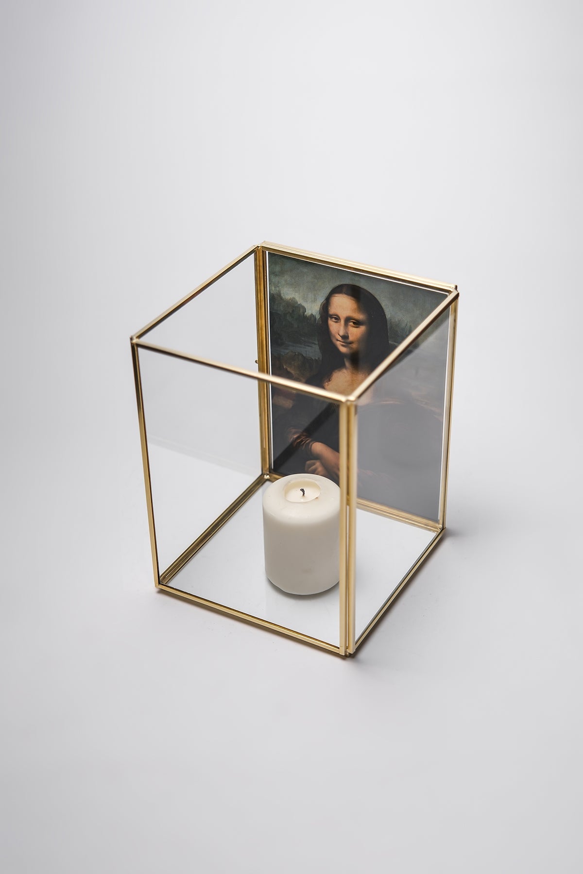 Çerçeveli Cam Mumluk