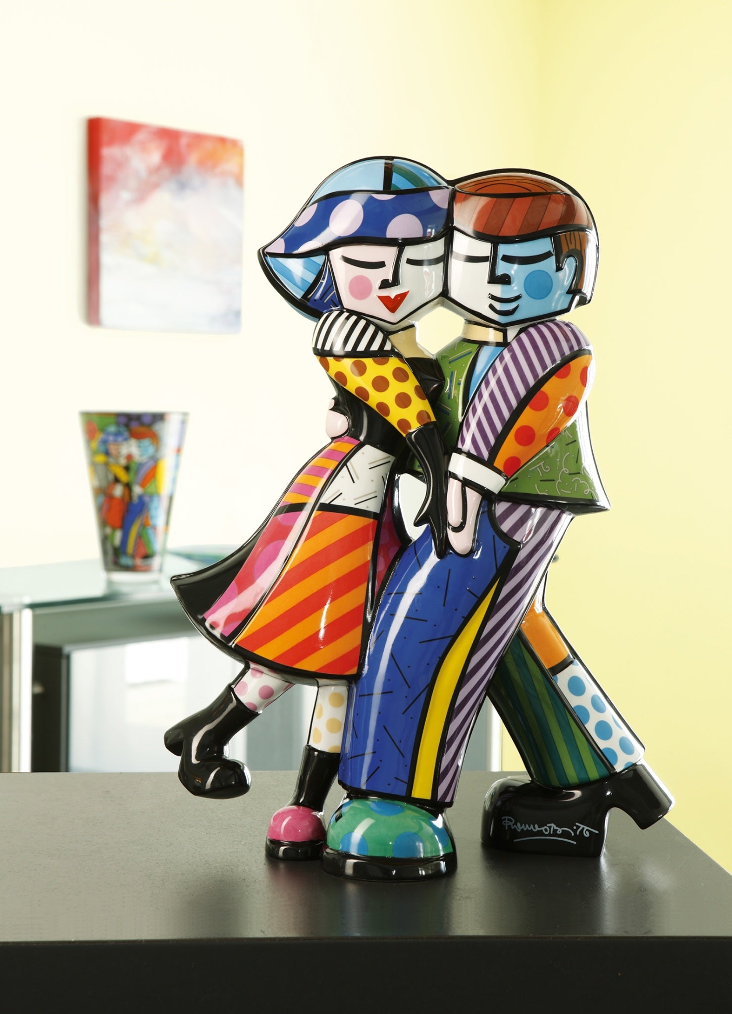 Cheek To Cheek Figur - Romero Britto Koleksiyonu