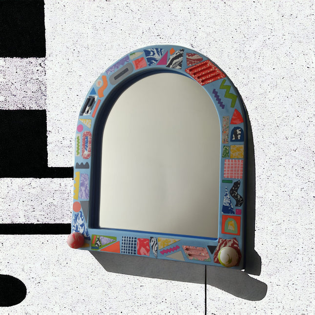 Çok Renkli Oval Ayna No. 20-Ayna-Tehanu Terrazzo-NowShopFun