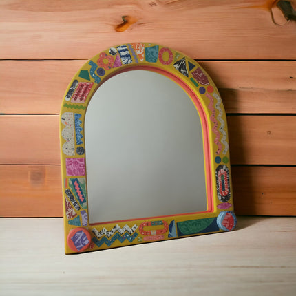 Çok Renkli Oval Ayna No. 23-Ayna-Tehanu Terrazzo-NowShopFun