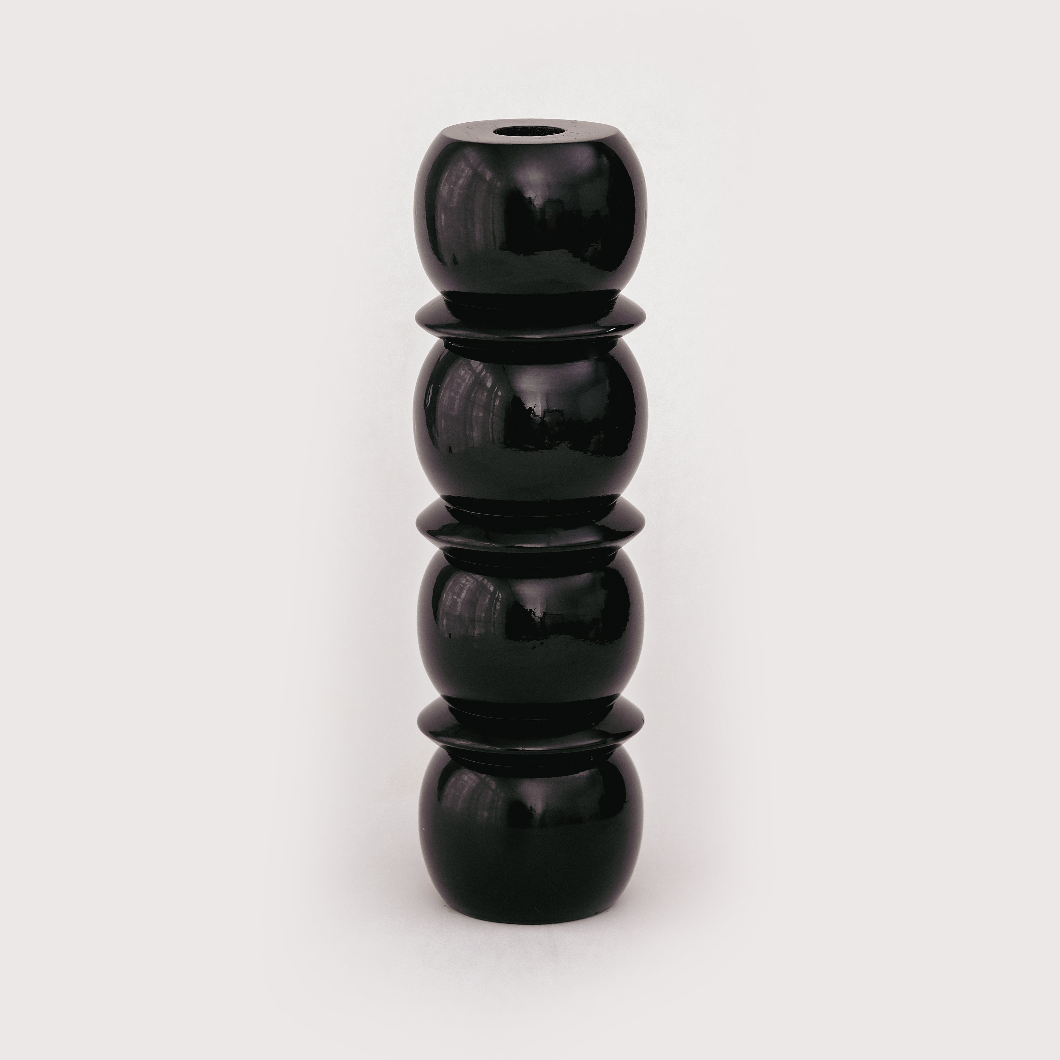 CRESCENDO CANDLE HOLDER - Large Black