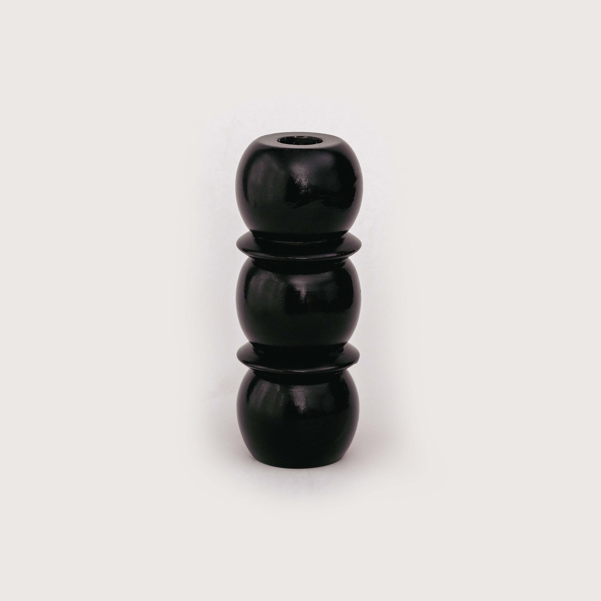 CRESCENDO CANDLE HOLDER - Small Black