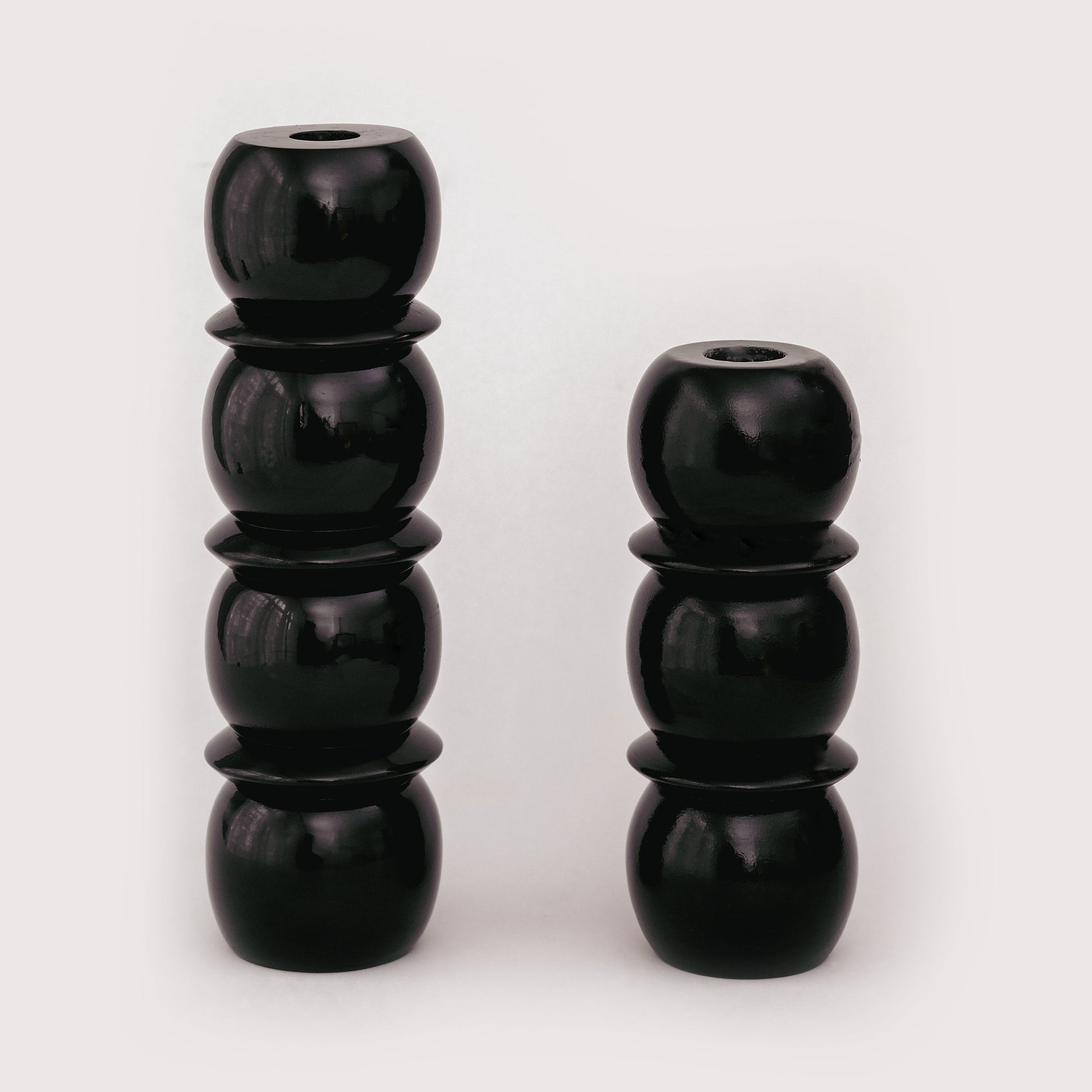 CRESCENDO CANDLE HOLDER - Small Black