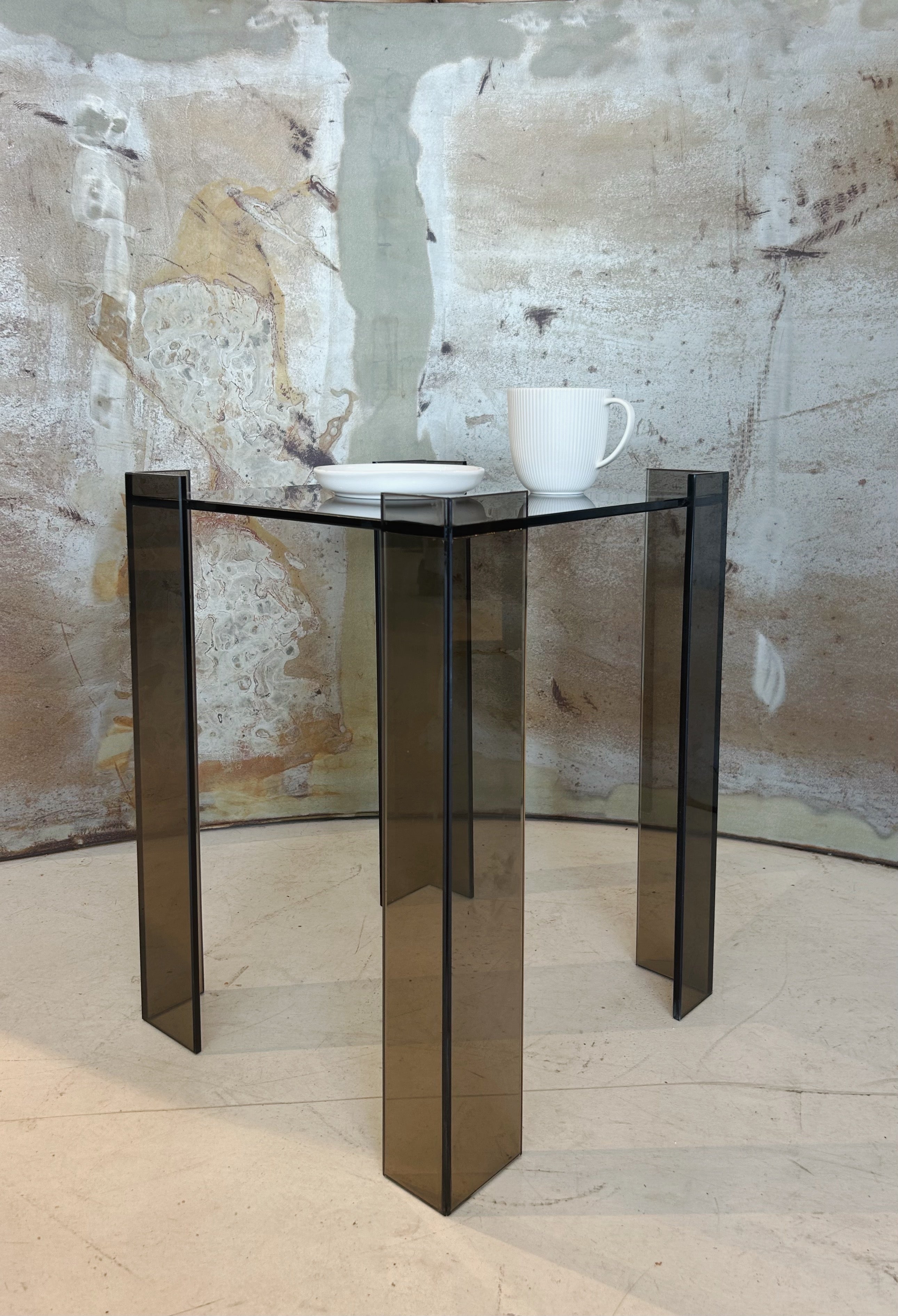DE STIJL GLASS SIDE TABLE - Medium - Bronze