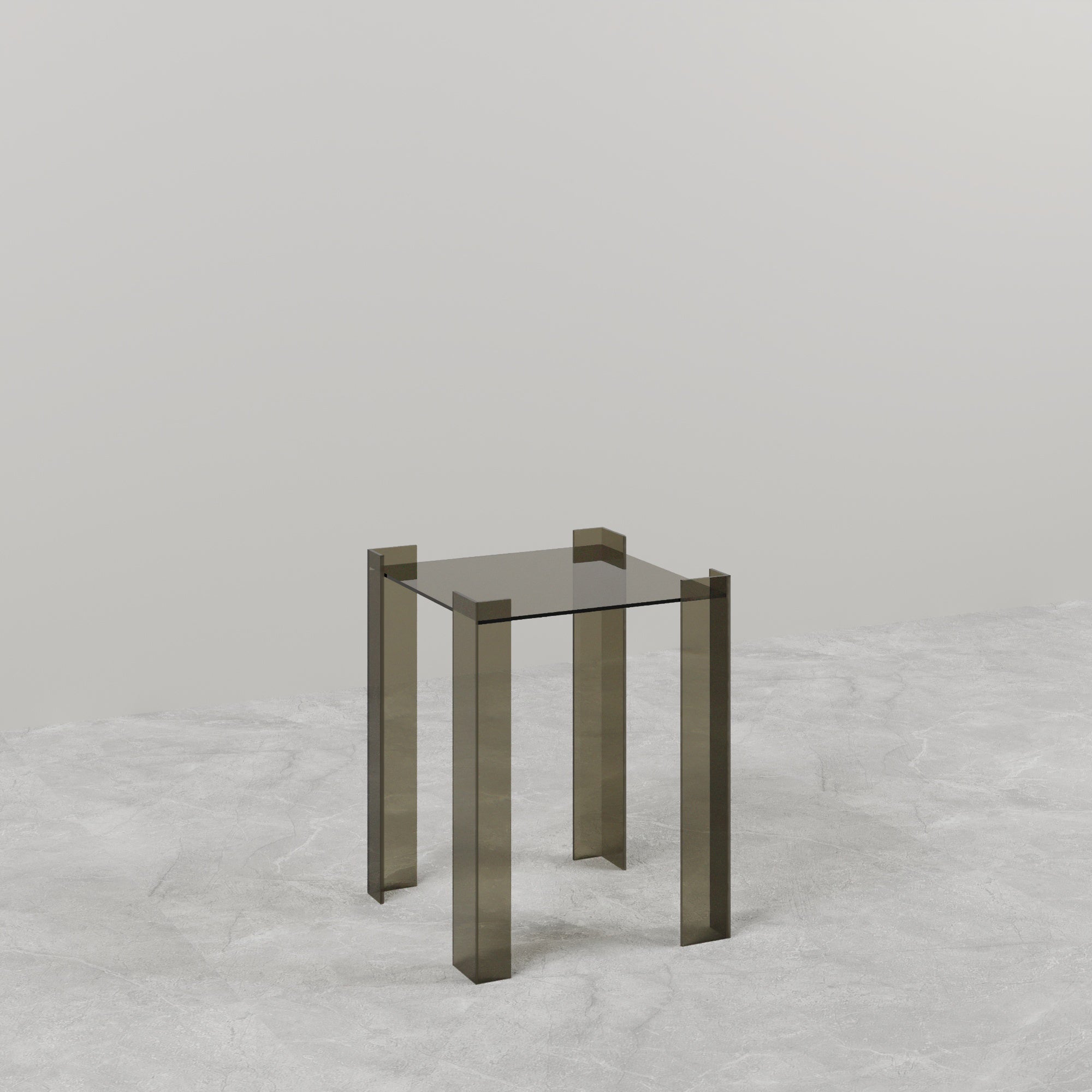 DE STIJL GLASS SIDE TABLE - Small - Bronze