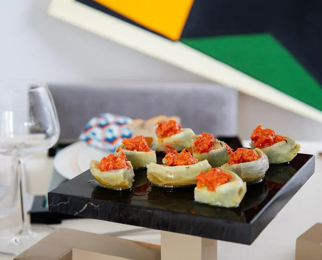 De Stijl Mermer Sofra Sunumu