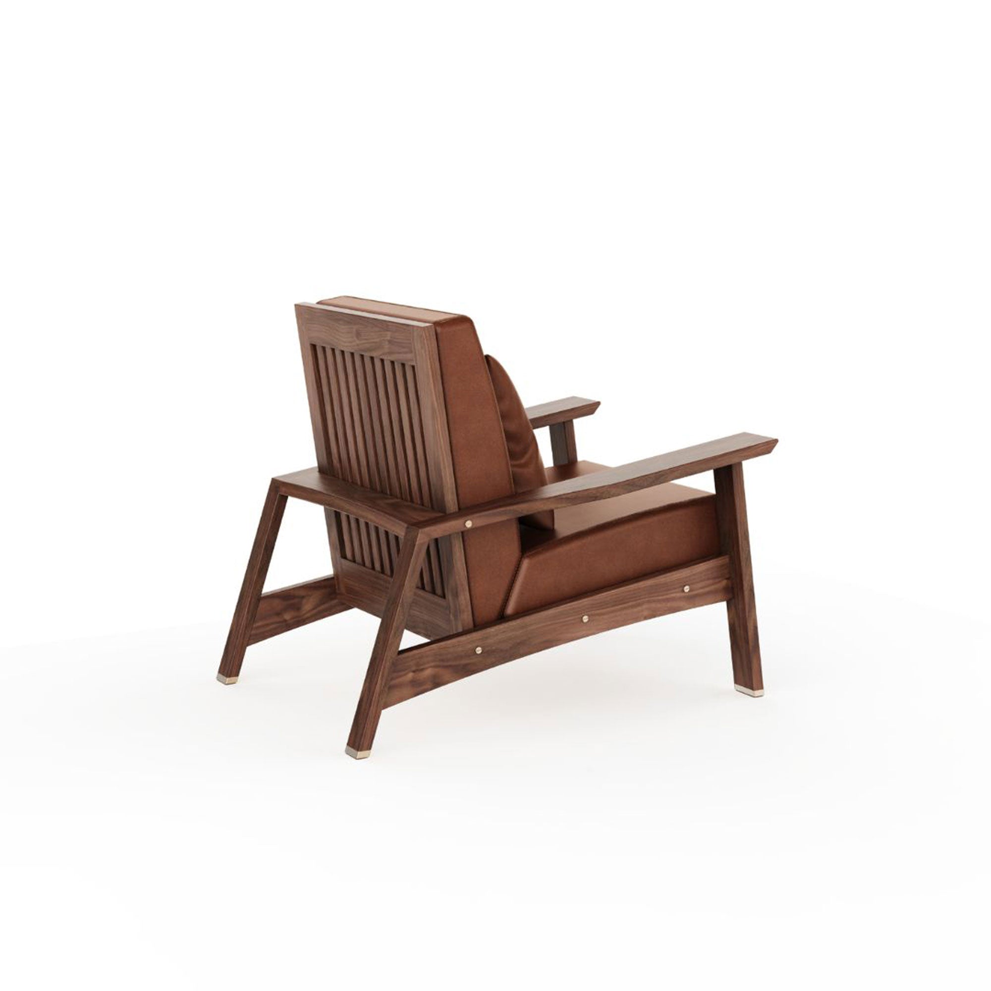 Wooden Armchair - Akita Series, Walnut