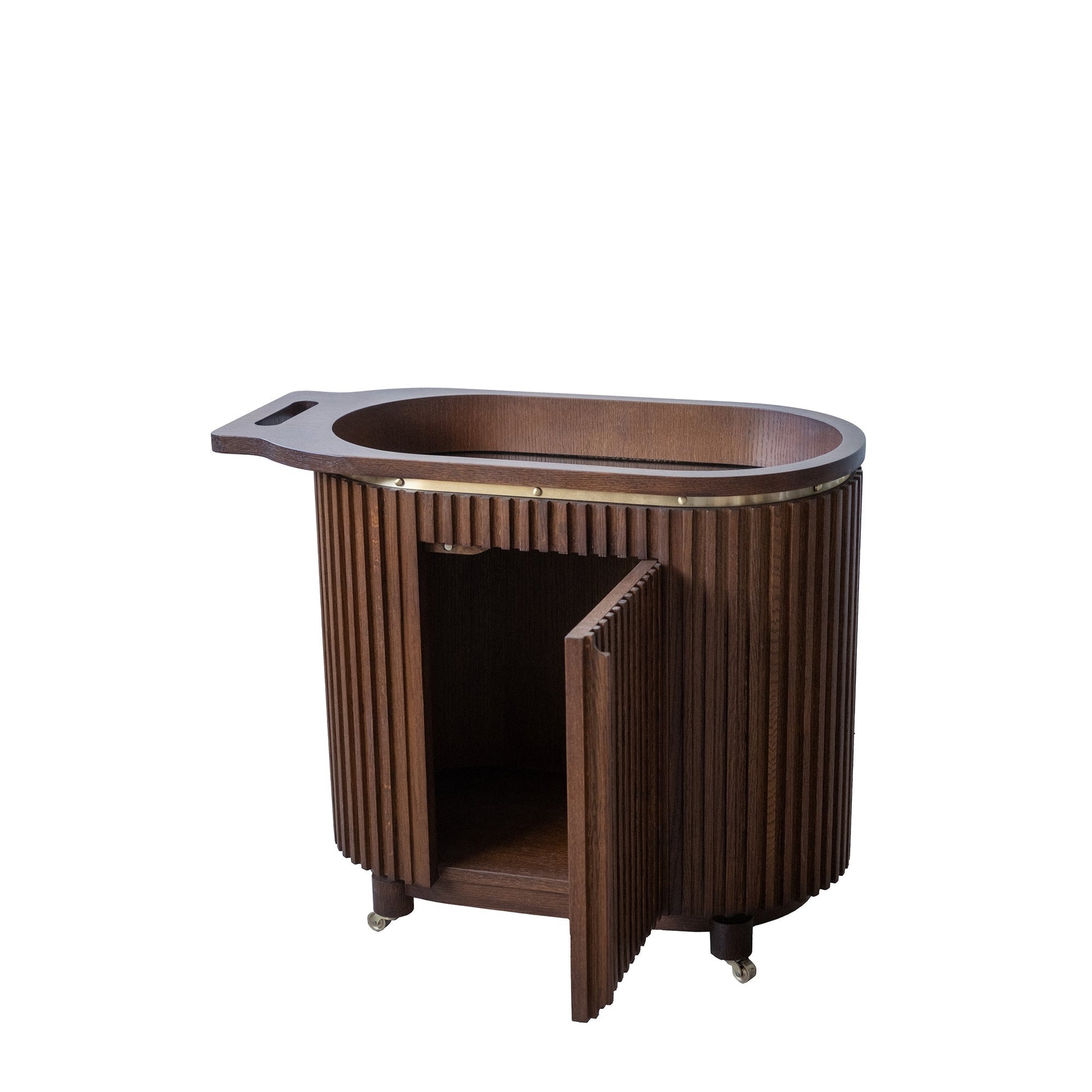 Docia Masif Meşe Servis Sunum Arabası