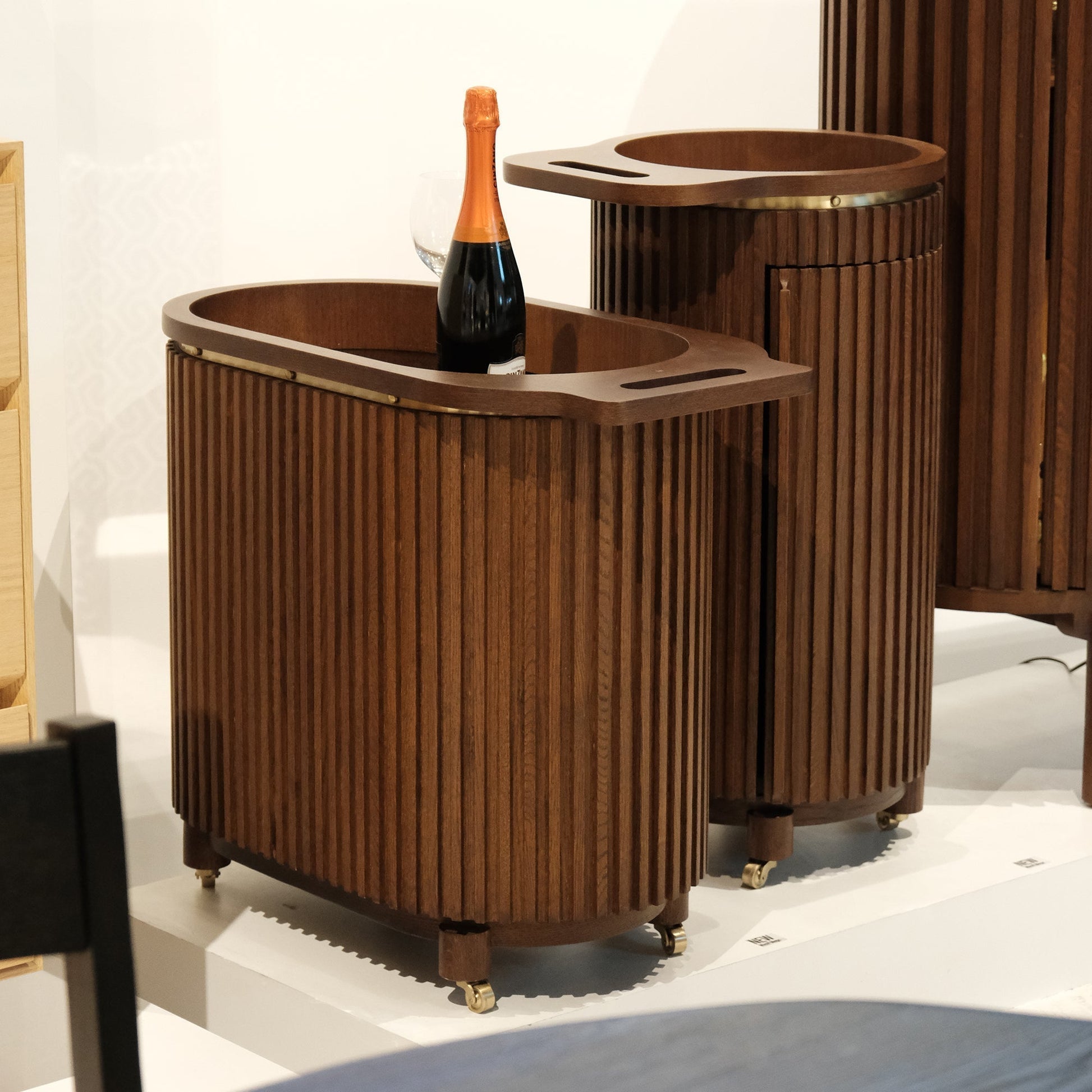 Docia Masif Meşe Servis Sunum Arabası