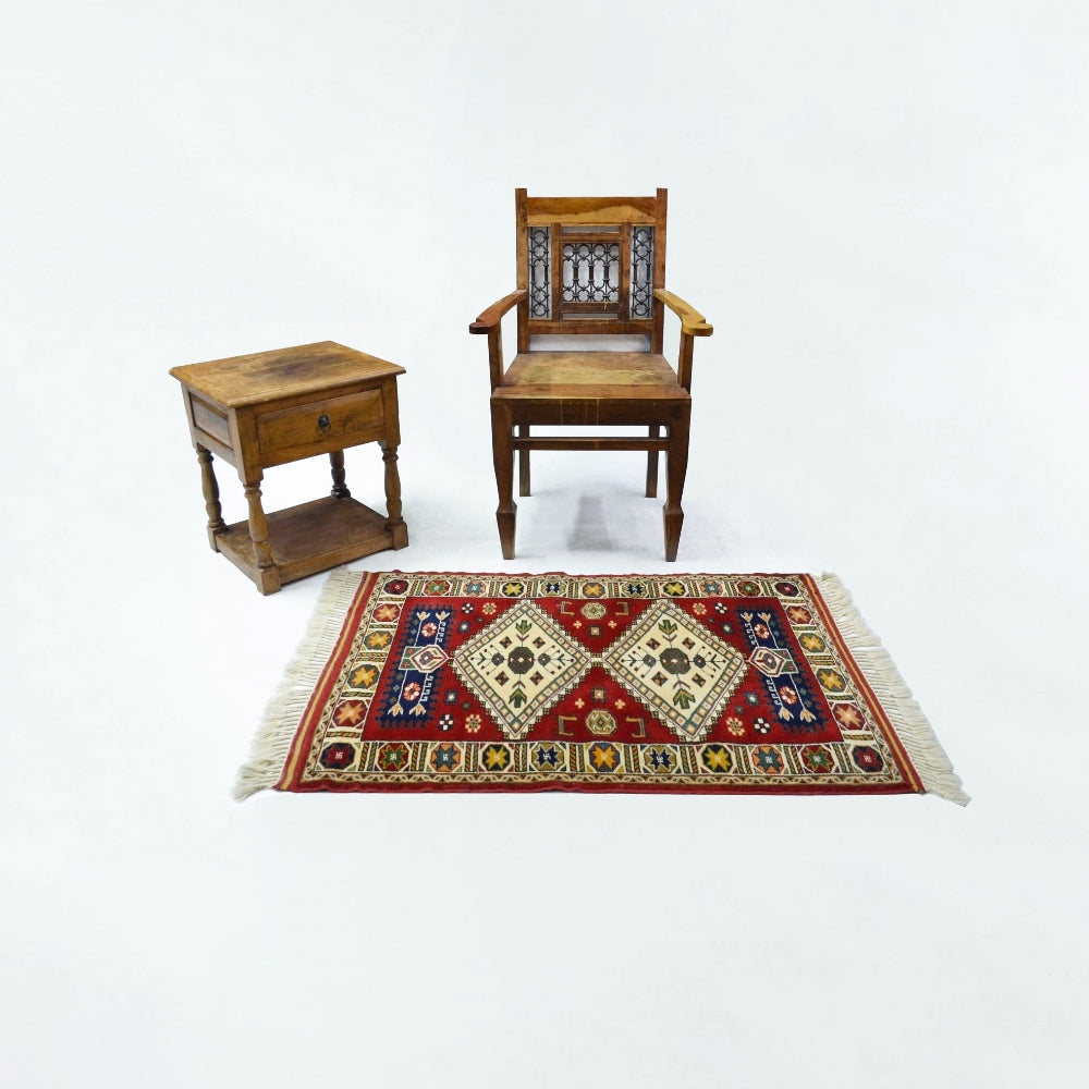 El Dokuma Antik Yörük Halısı-Kilim & Halı-KilimCo-78x124 cm-NowShopFun