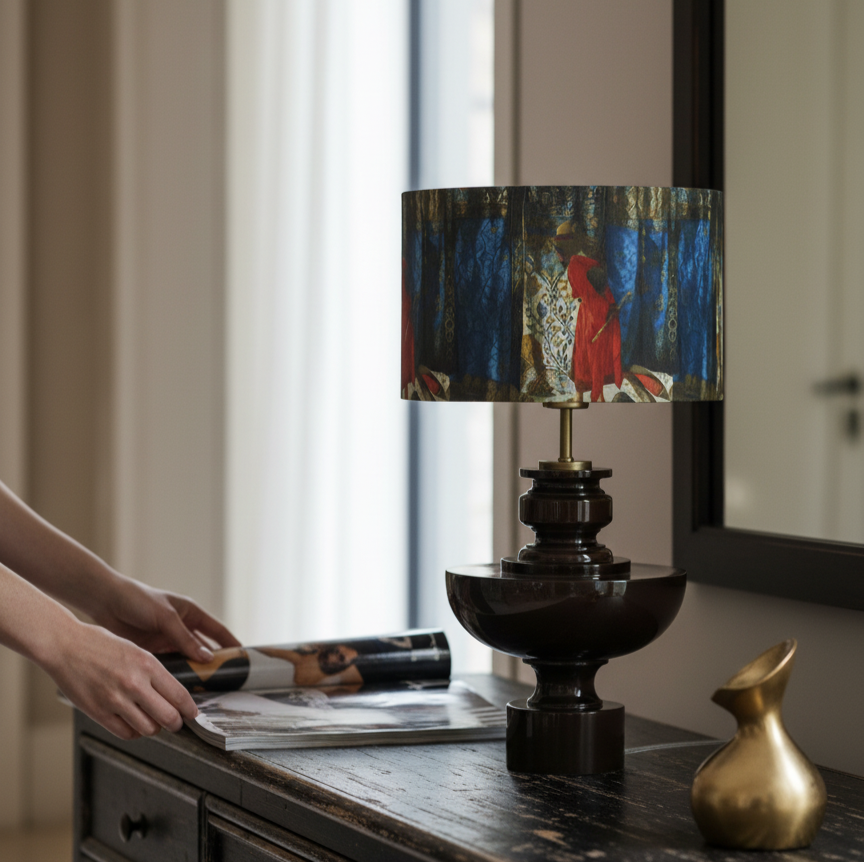 Turtle Trainer Handmade Wooden Lampshade