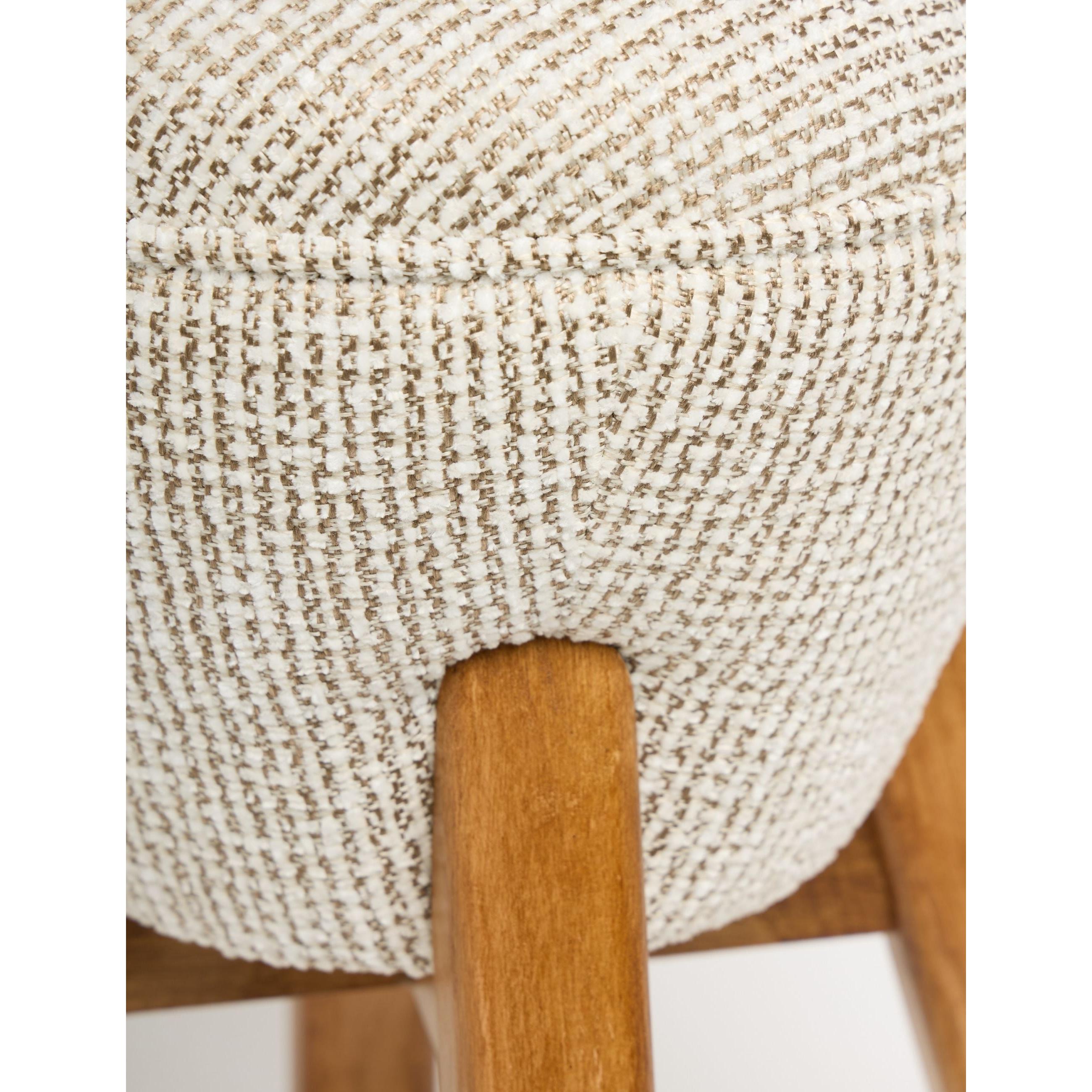 Hermod Ahşap Ayaklı Puf