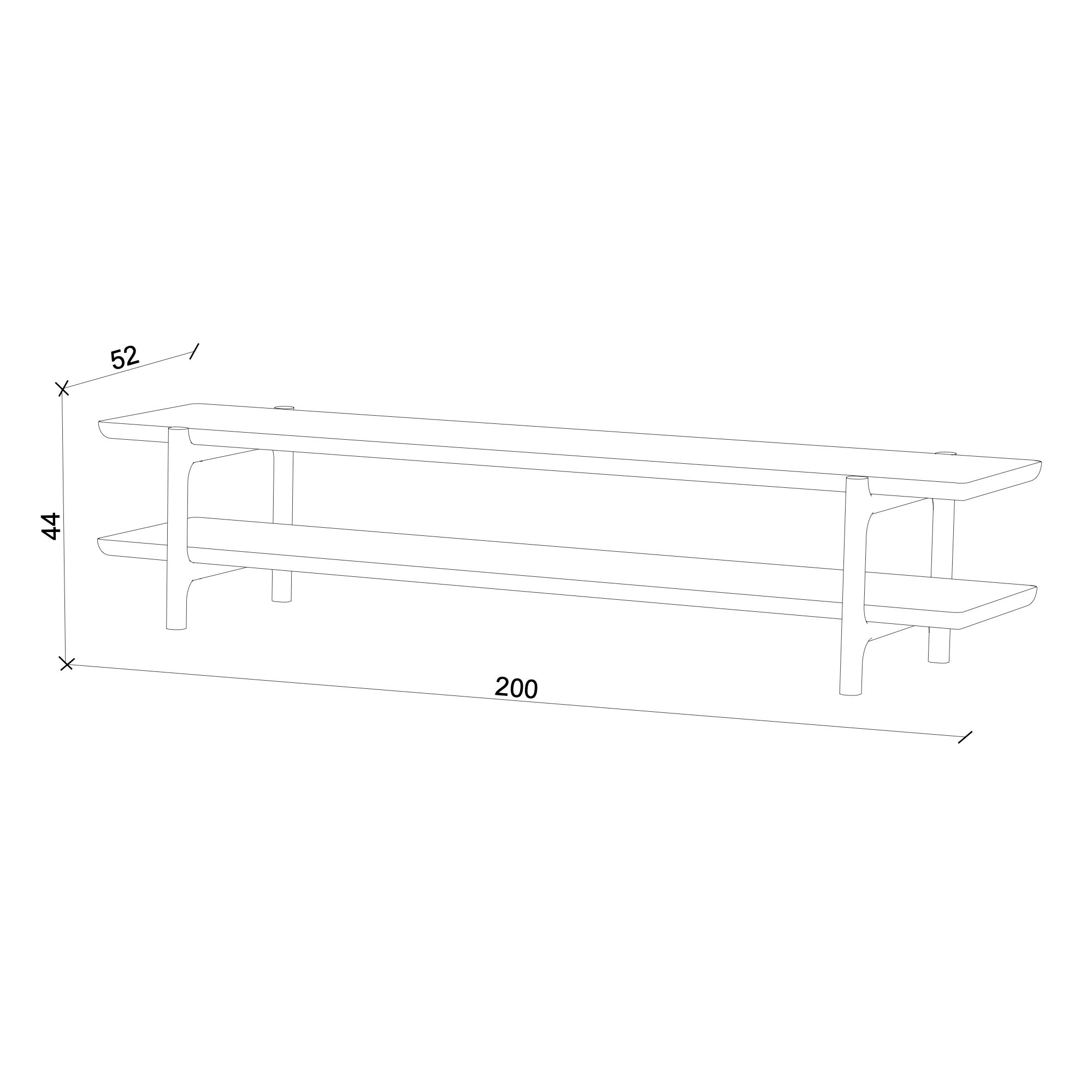 Homeland TV Unit, Oak