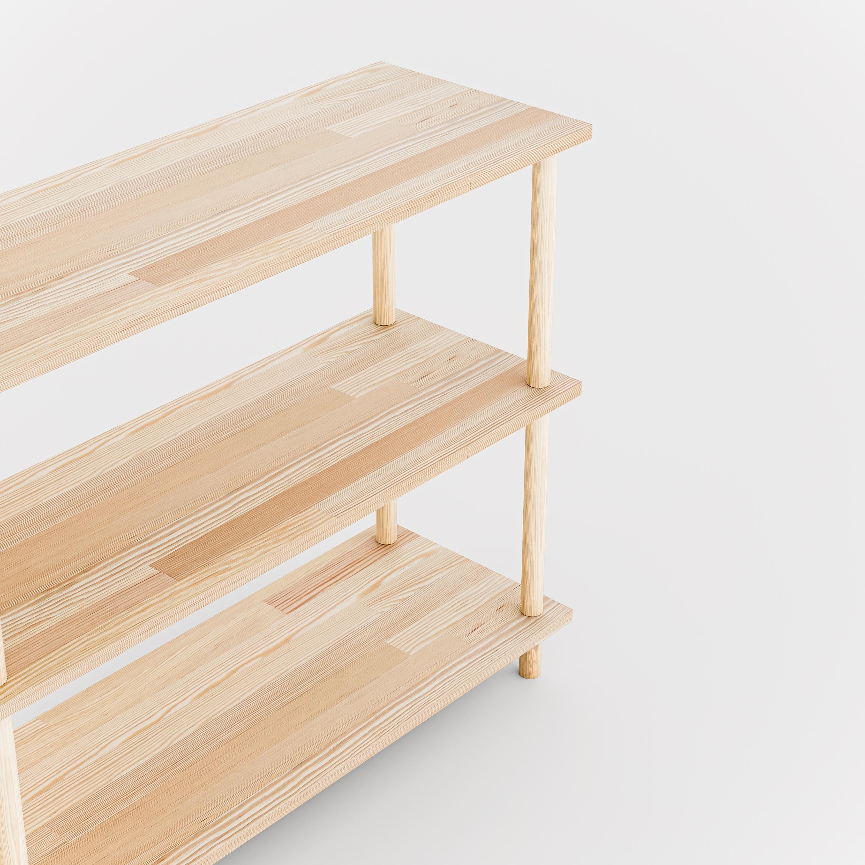 Solid Wood 3 Shelf Bookcase