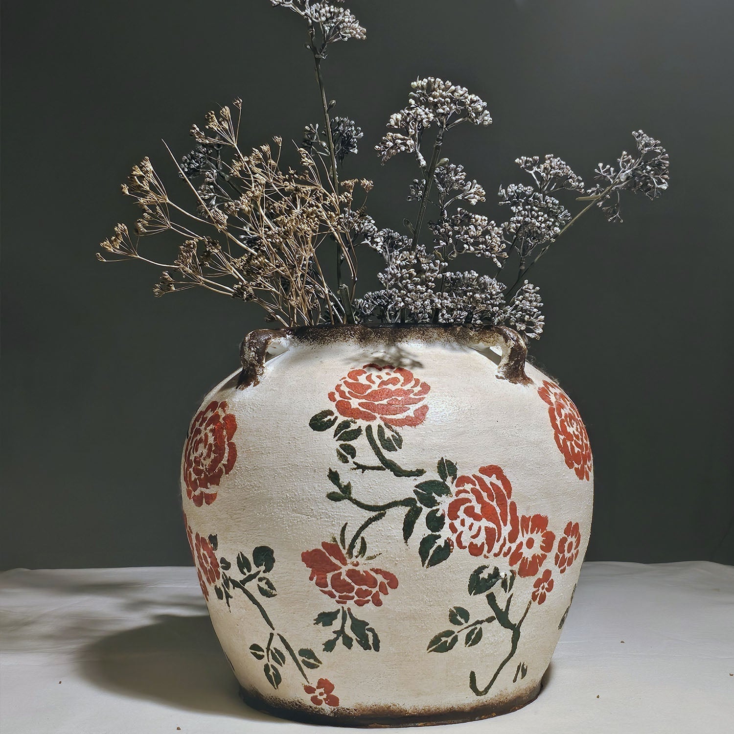 İlkbahar Vazo No06-Vazo-D&G Terracotta Studyo-NowShopFun