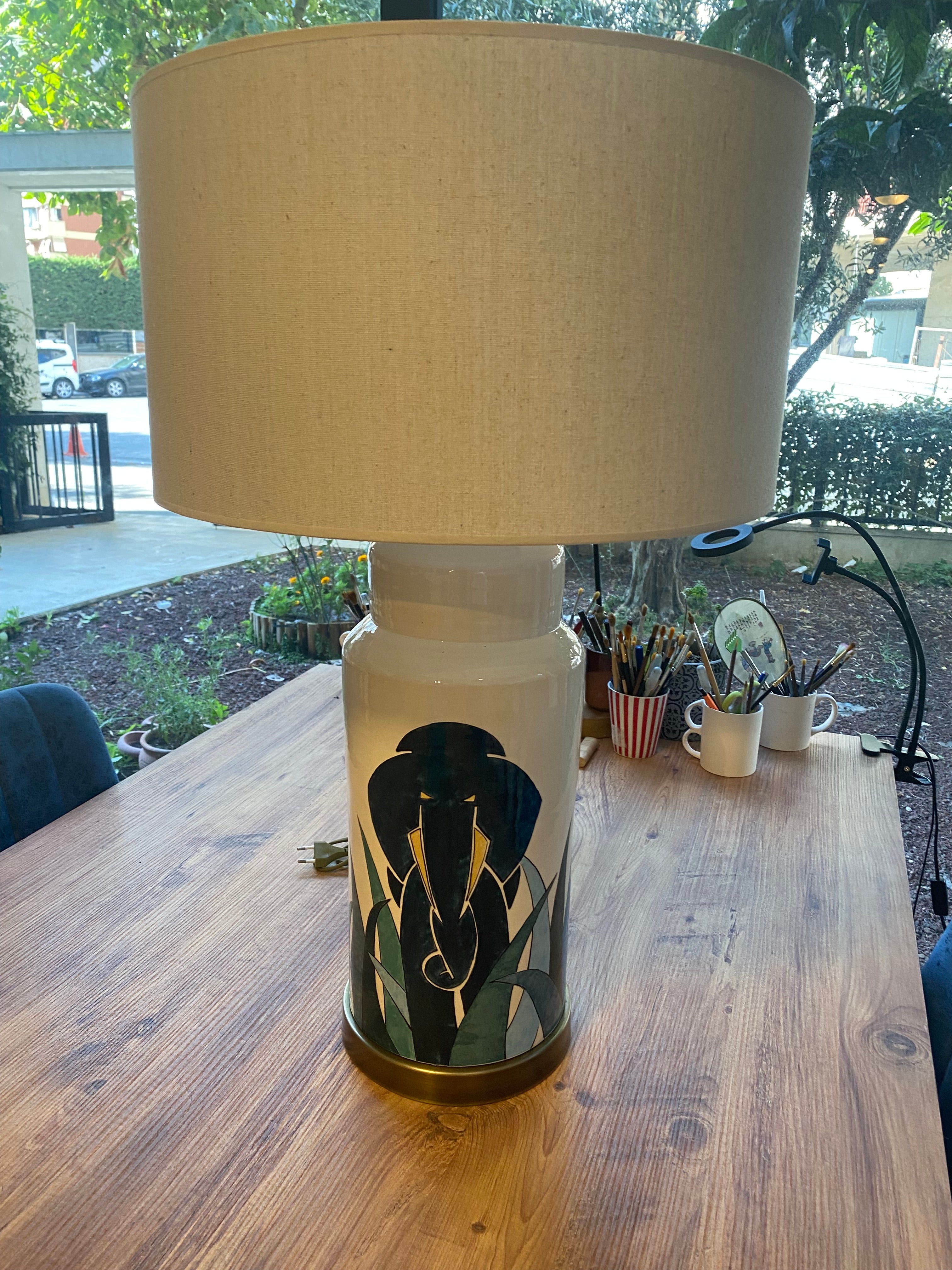 Hein Red Lampshade